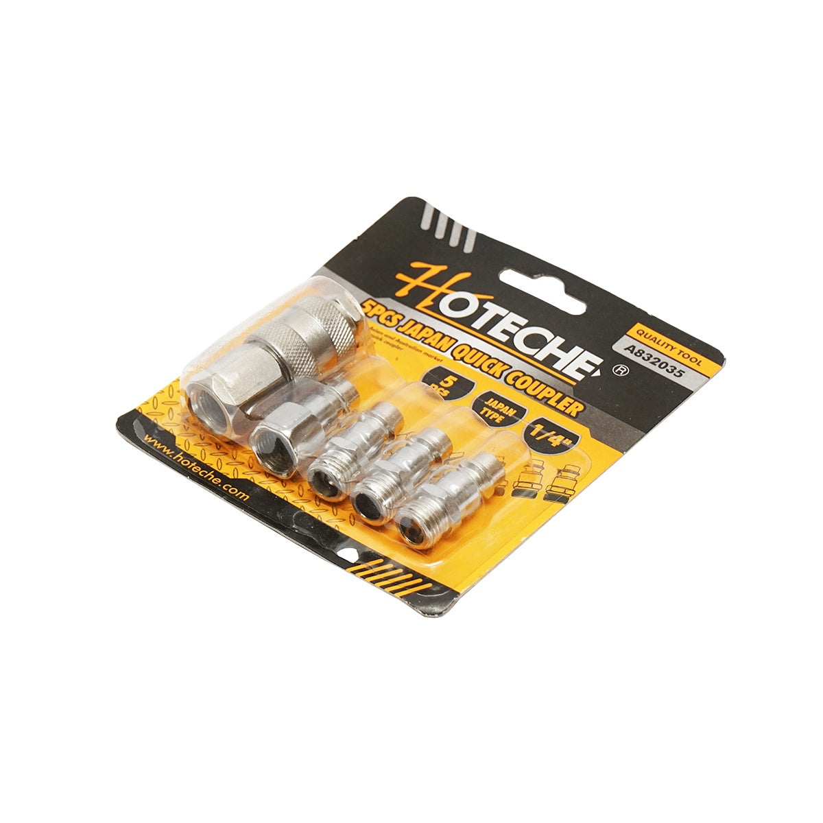 Комплект бързи връзки за маркучи за въздух и пневматични инструменти 5 бр.