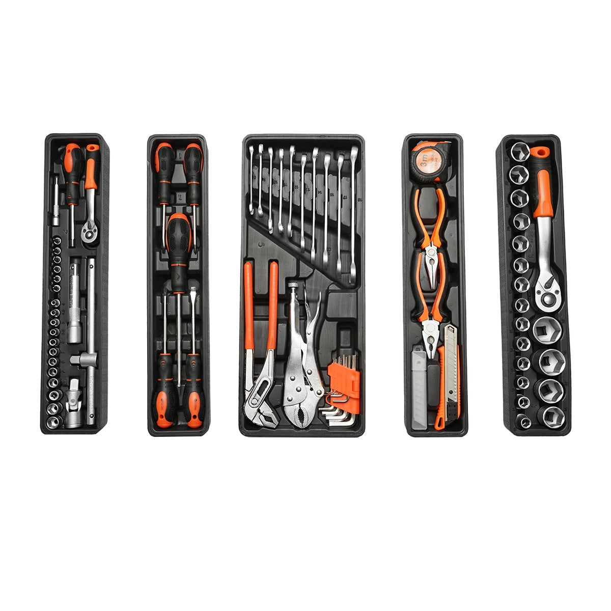 Метална кутия с инструменти, с 85 части