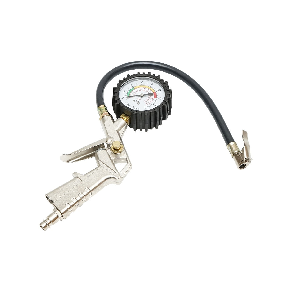 Пистолет за напомпване на гуми с аналогов манометър