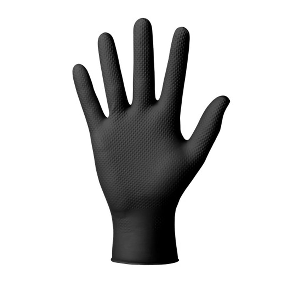 Премиум нитрилни ръкавици MERCATOR GOGRIP за механици, размер L 50 бр. черни