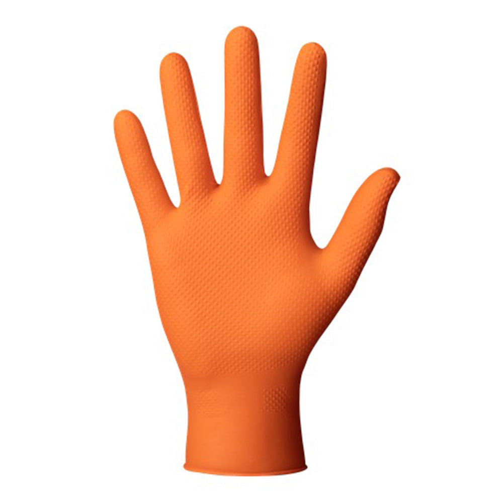 Премиум нитрилни ръкавици MERCATOR GOGRIP за механици, размер XL 50 бр. оранжеви