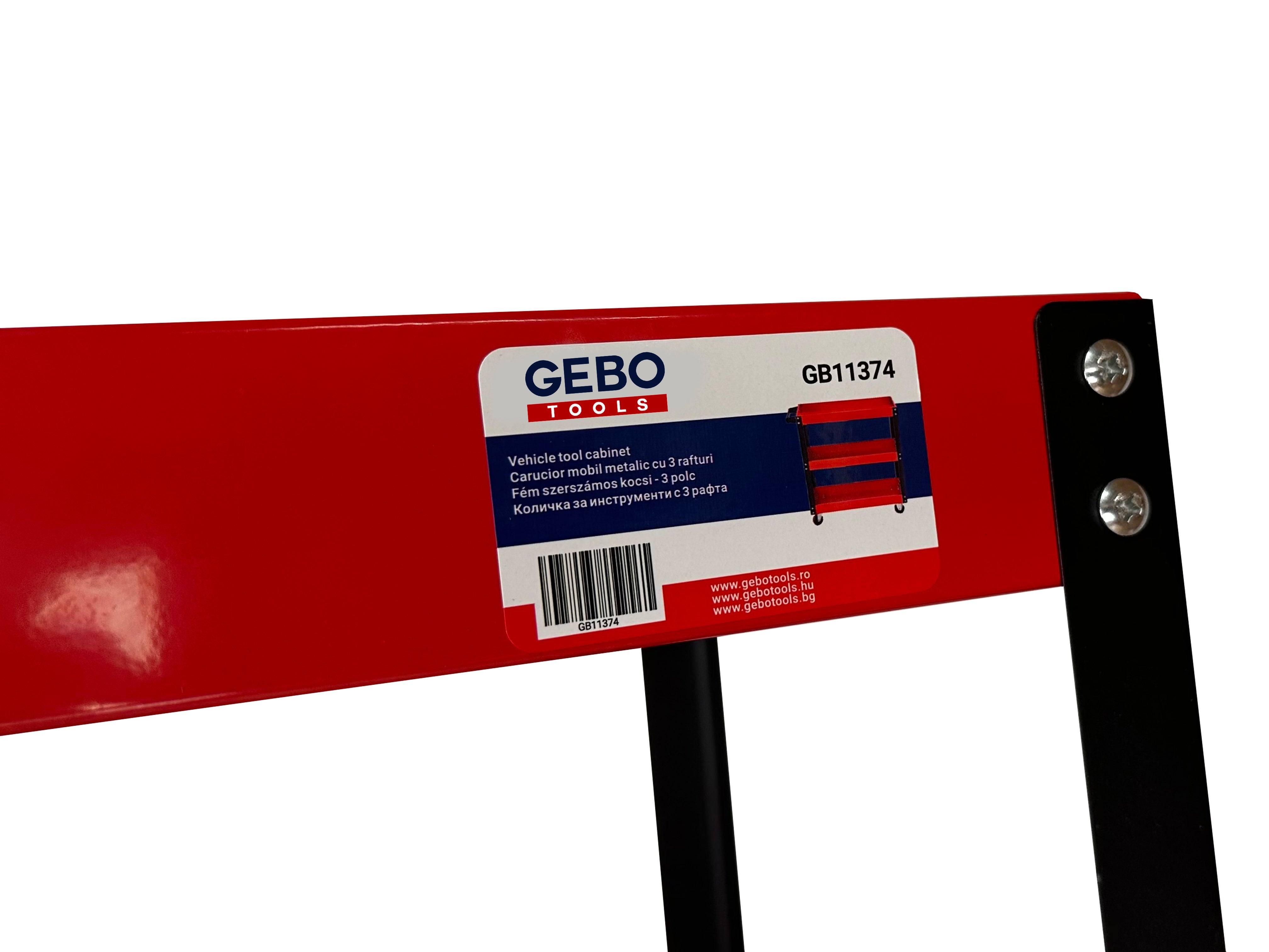 Подвижна метална количка с 3 рафта GEBO TOOLS
