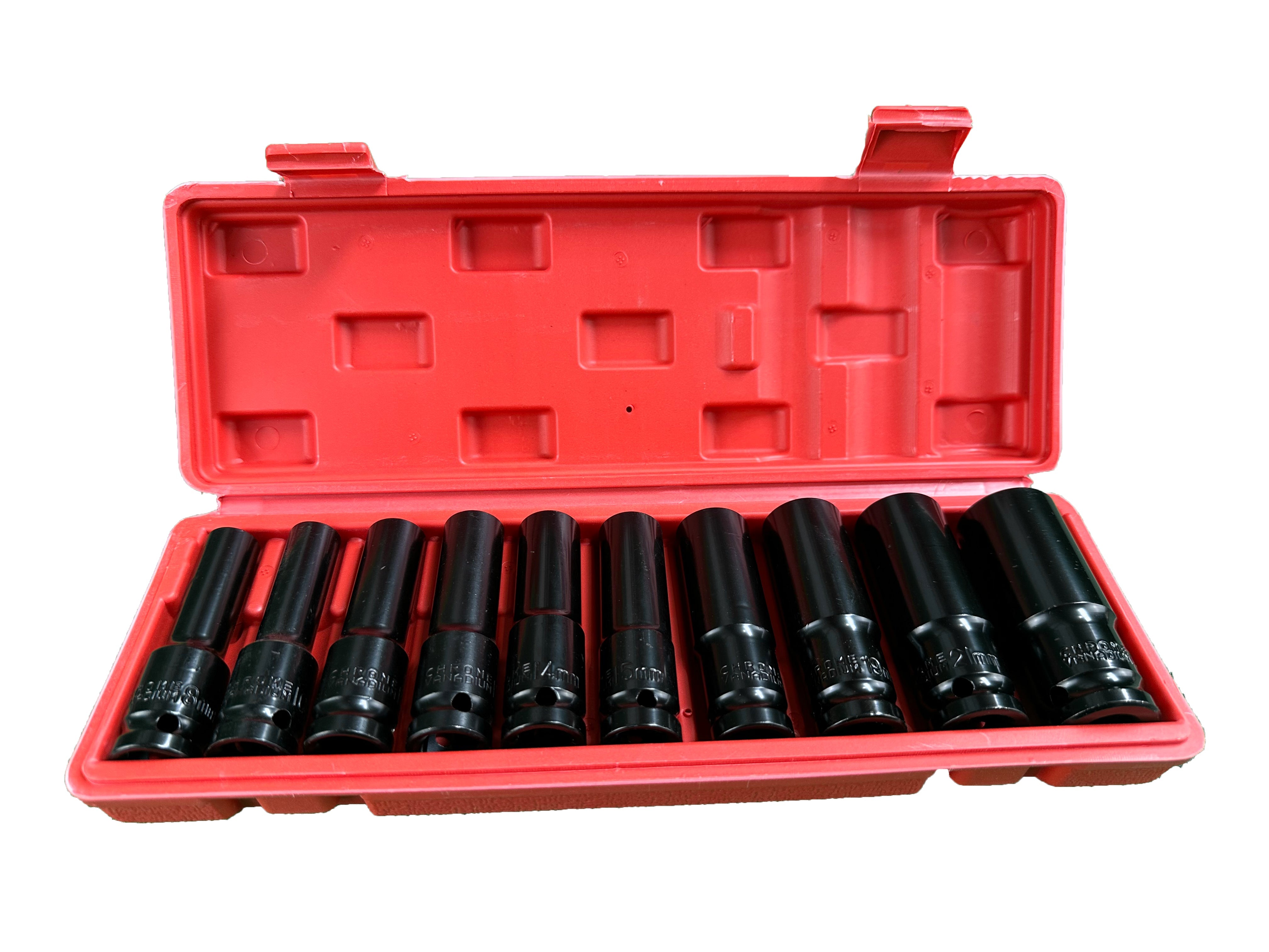 Комплект дълги вложки 1/2 8-24 мм 10 бр. GEBO TOOLS