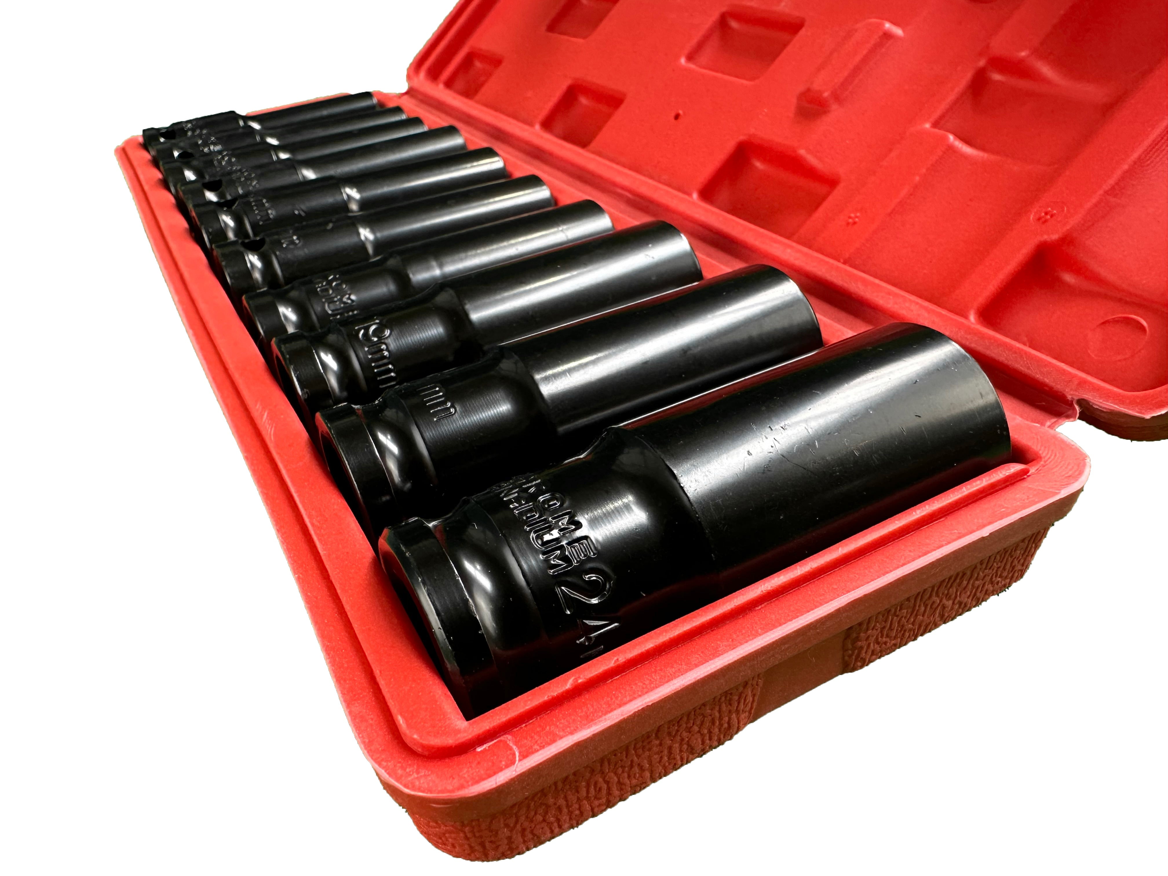 Комплект дълги вложки 1/2 8-24 мм 10 бр. GEBO TOOLS