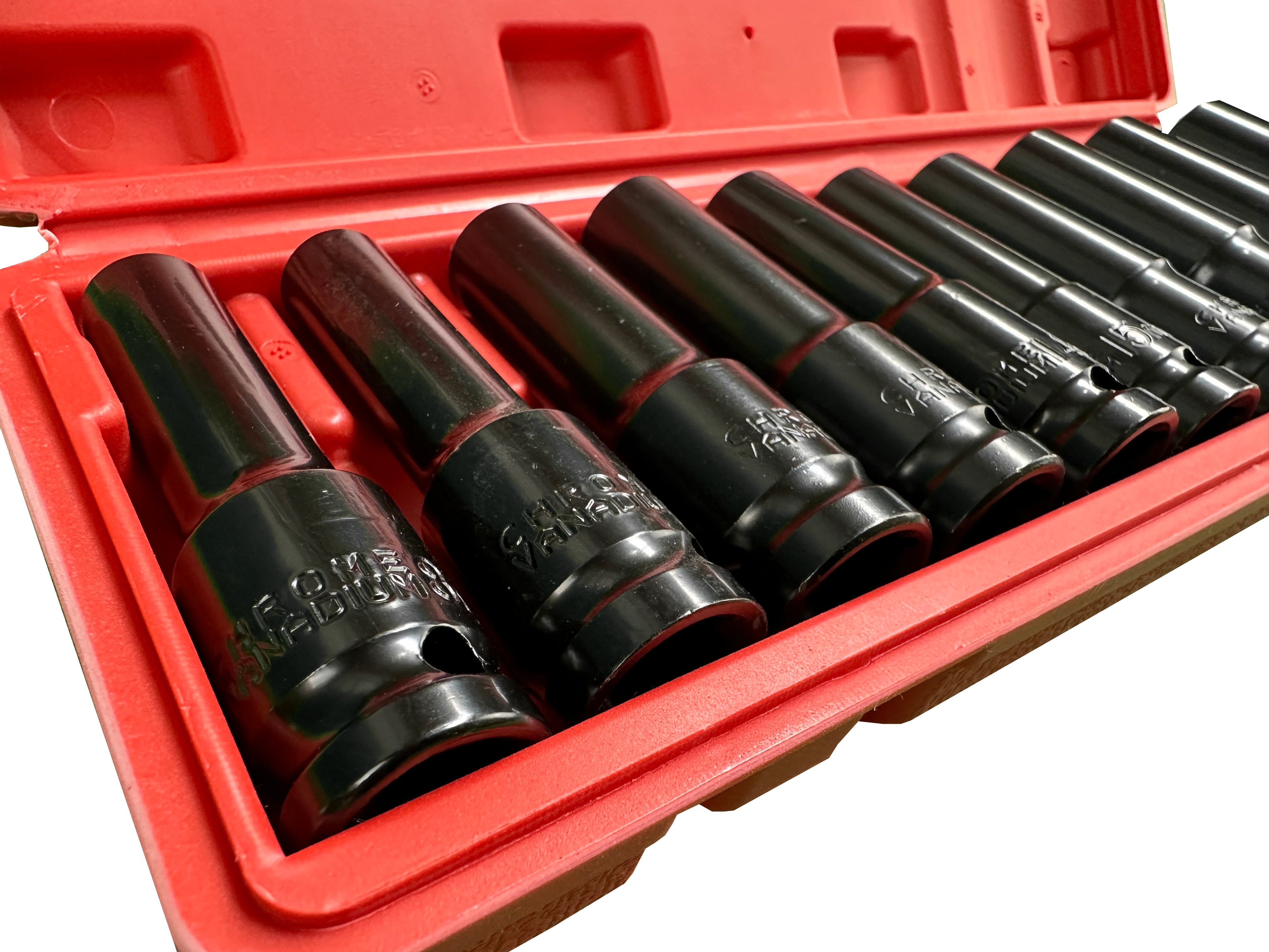 Комплект дълги вложки 1/2 8-24 мм 10 бр. GEBO TOOLS