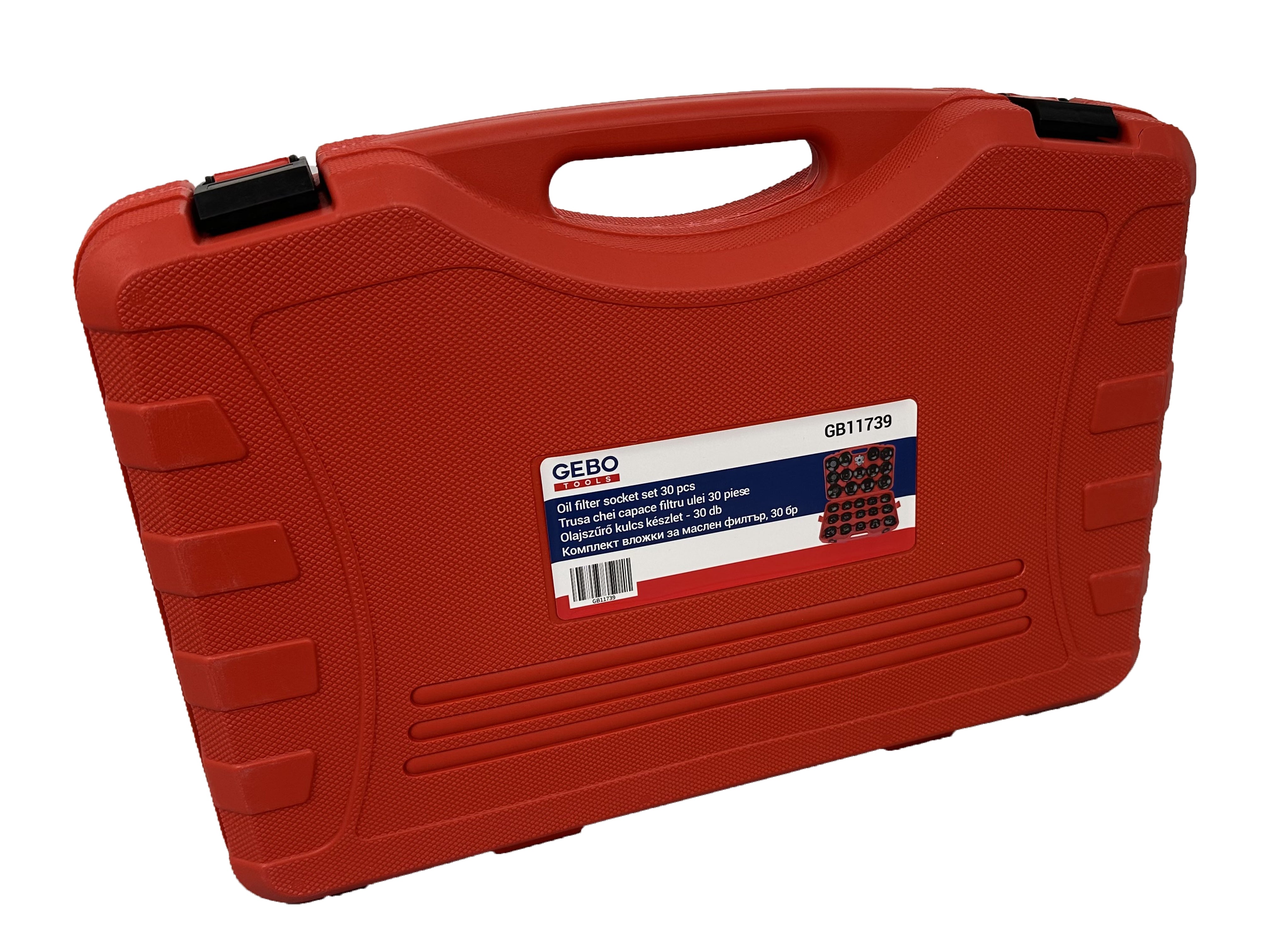 Комплект ключове капачки за маслен филтър, 30 бр. GEBO TOOLS