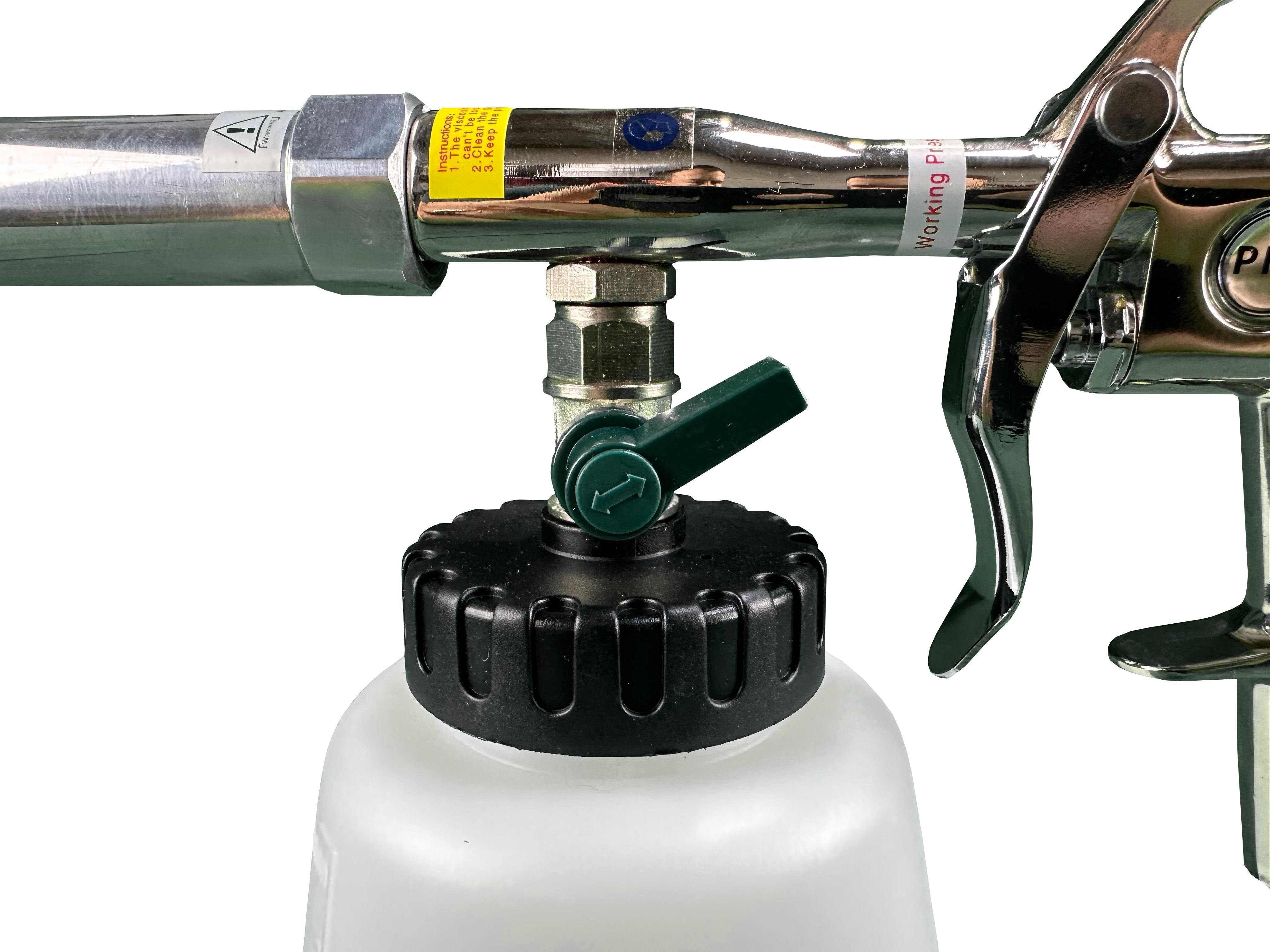 Пневматичен пистолет TORNADOR за почистване на тапицерия с адаптер CARTECH