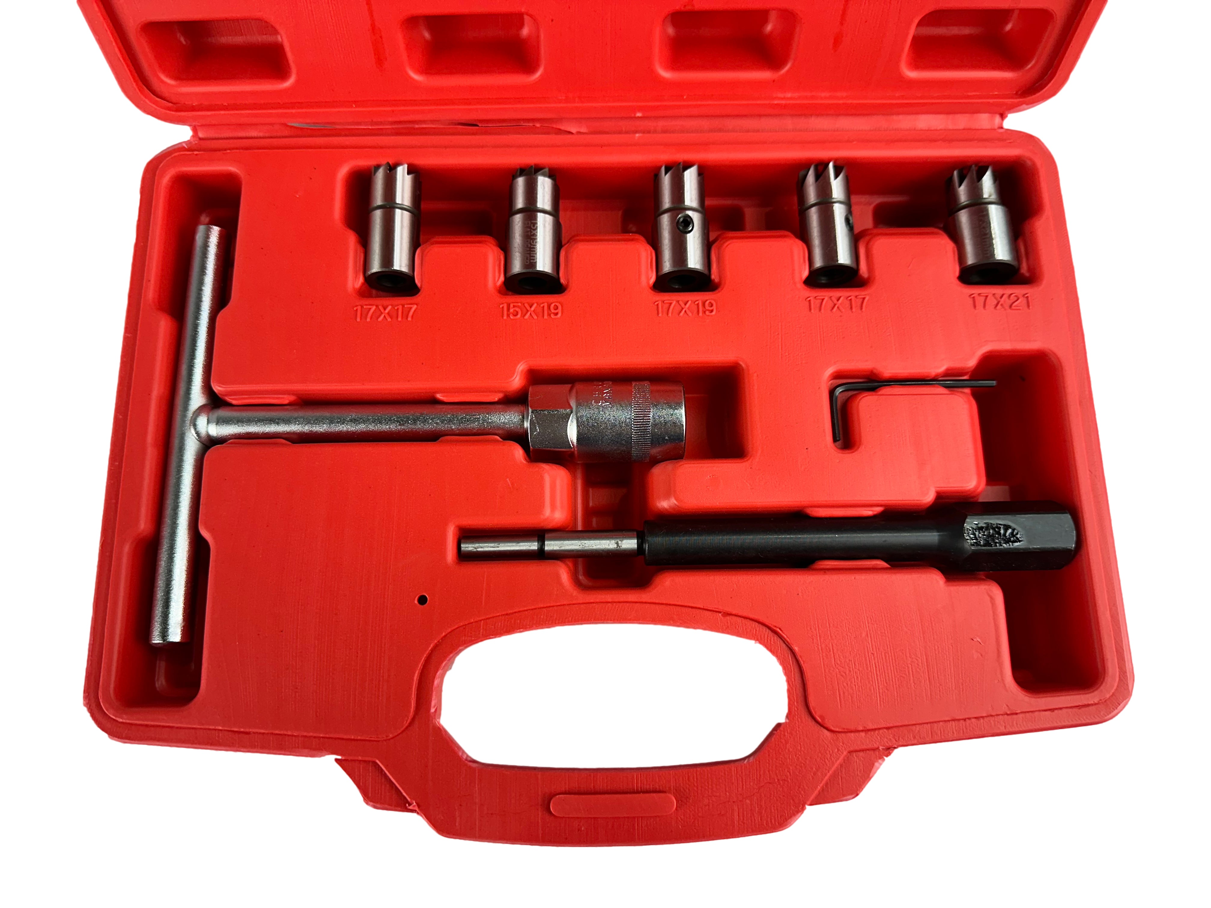 Комплект фрези за почистване на легла на инжектори 7 части GEBO TOOLS