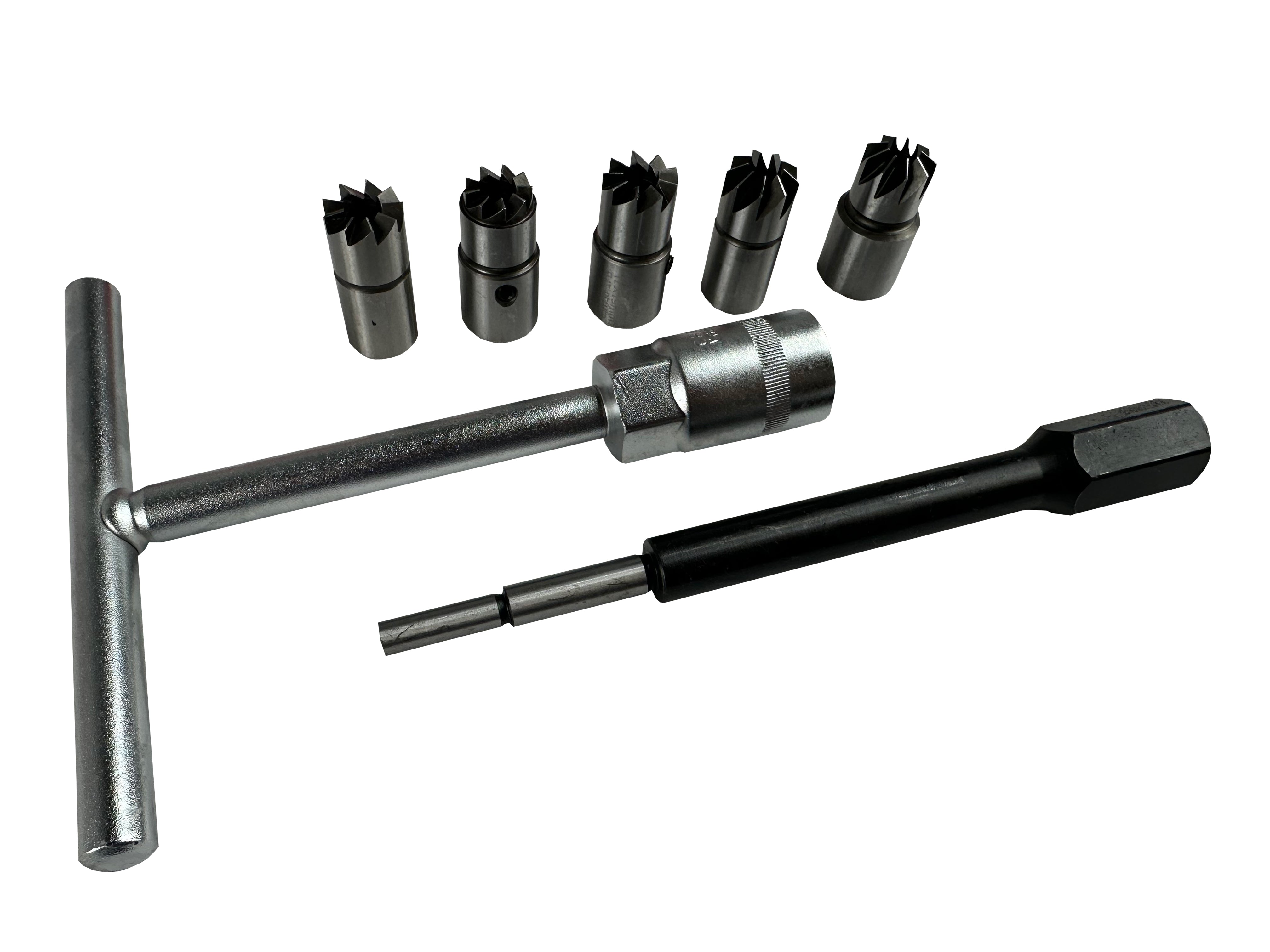 Комплект фрези за почистване на легла на инжектори 7 части GEBO TOOLS