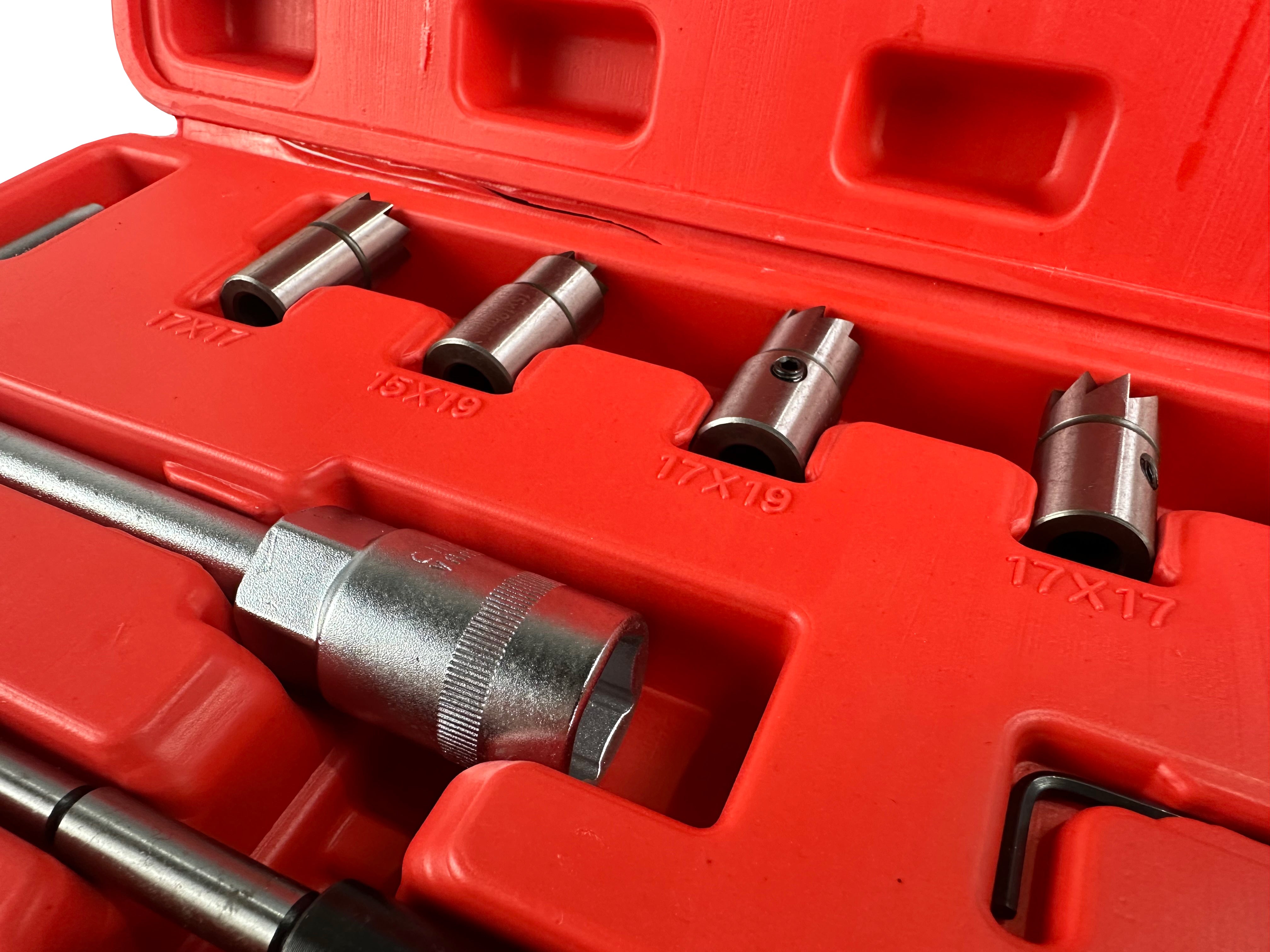 Комплект фрези за почистване на легла на инжектори 7 части GEBO TOOLS