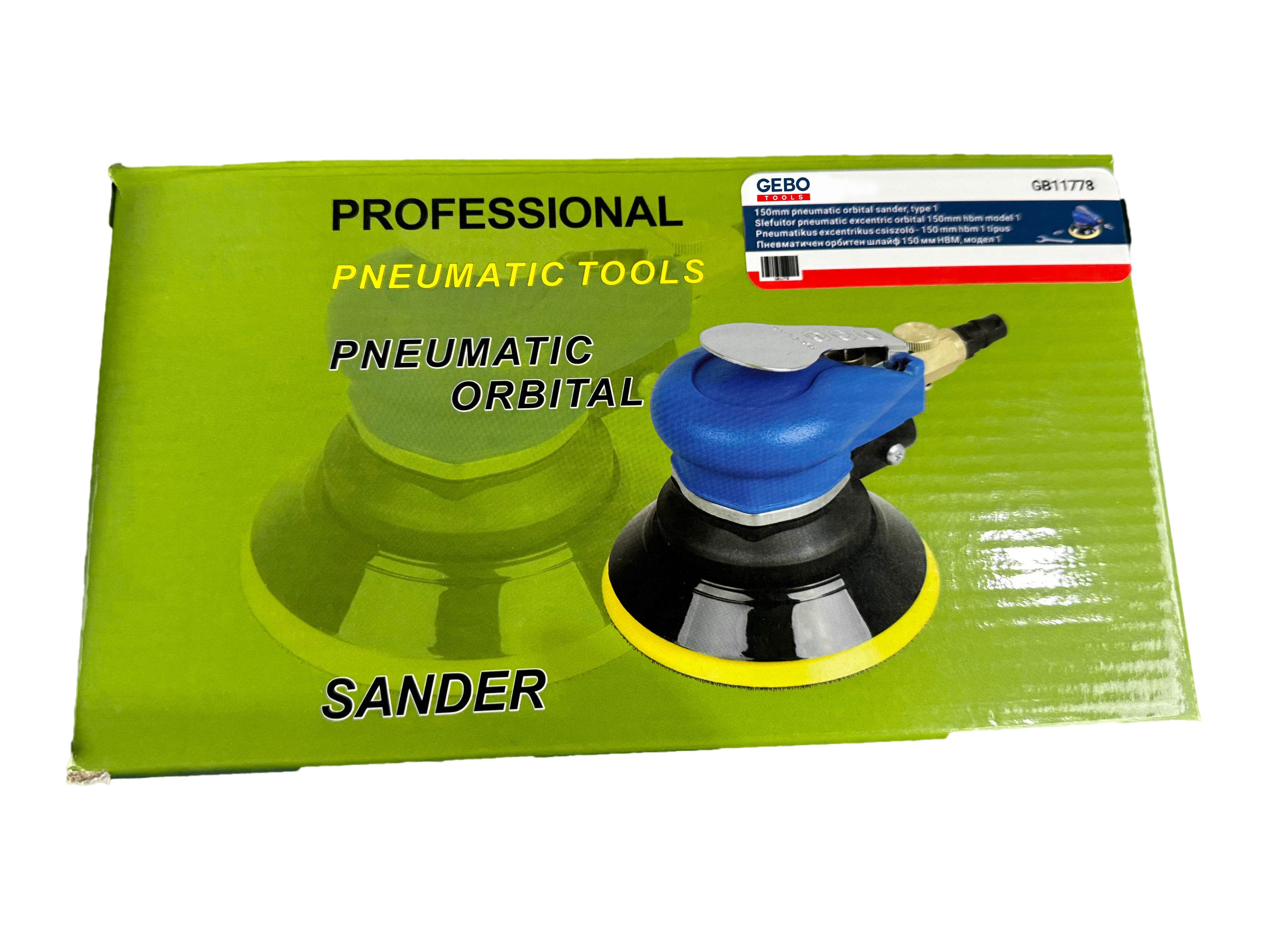 Пневматичен орбитен шлайф 120 мм модел 1 GEBO TOOLS
