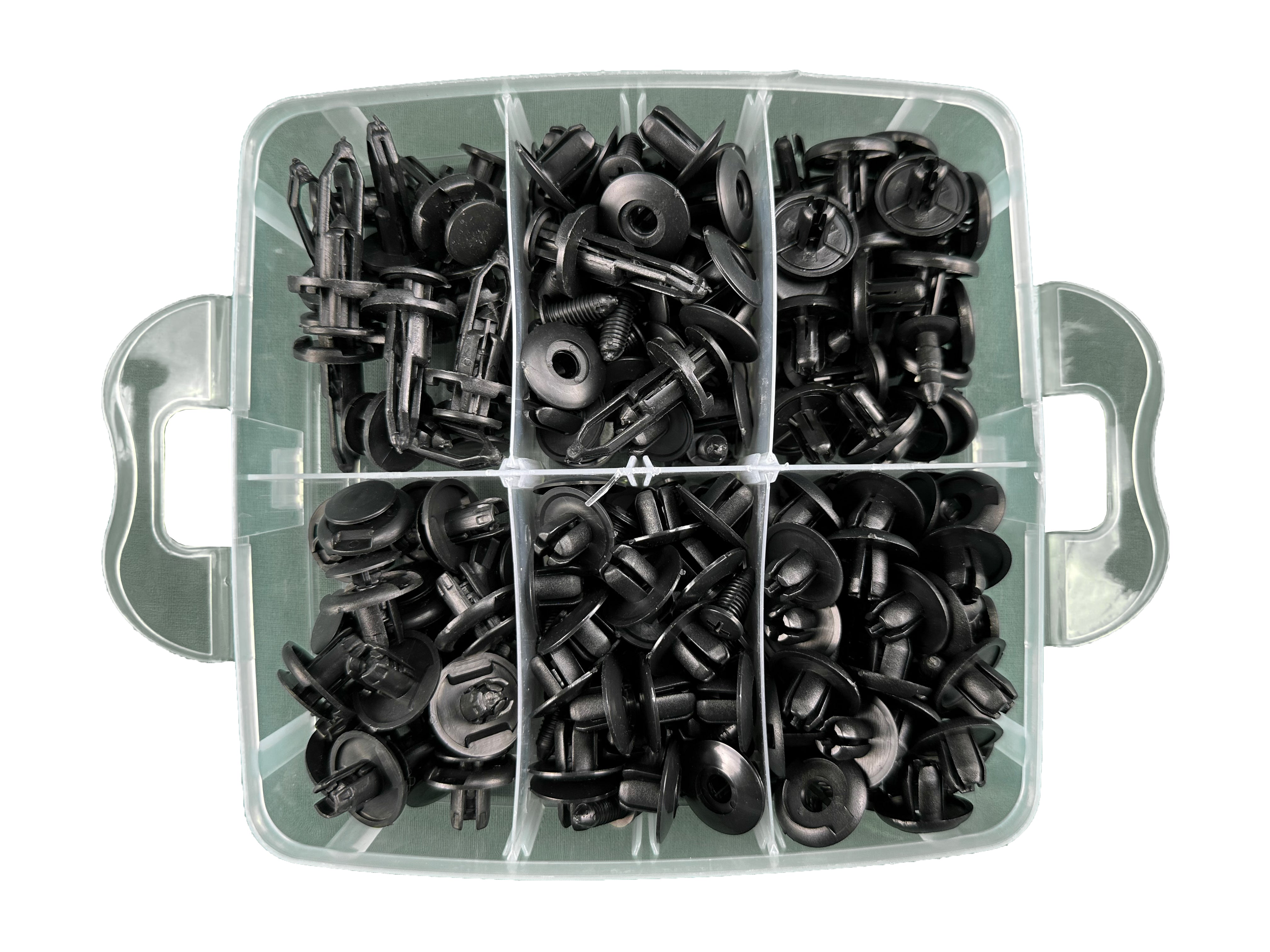 Комплект инструмент за скоби на тапицерия с универсални клипсове и скоби 620 части GEBO TOOLS