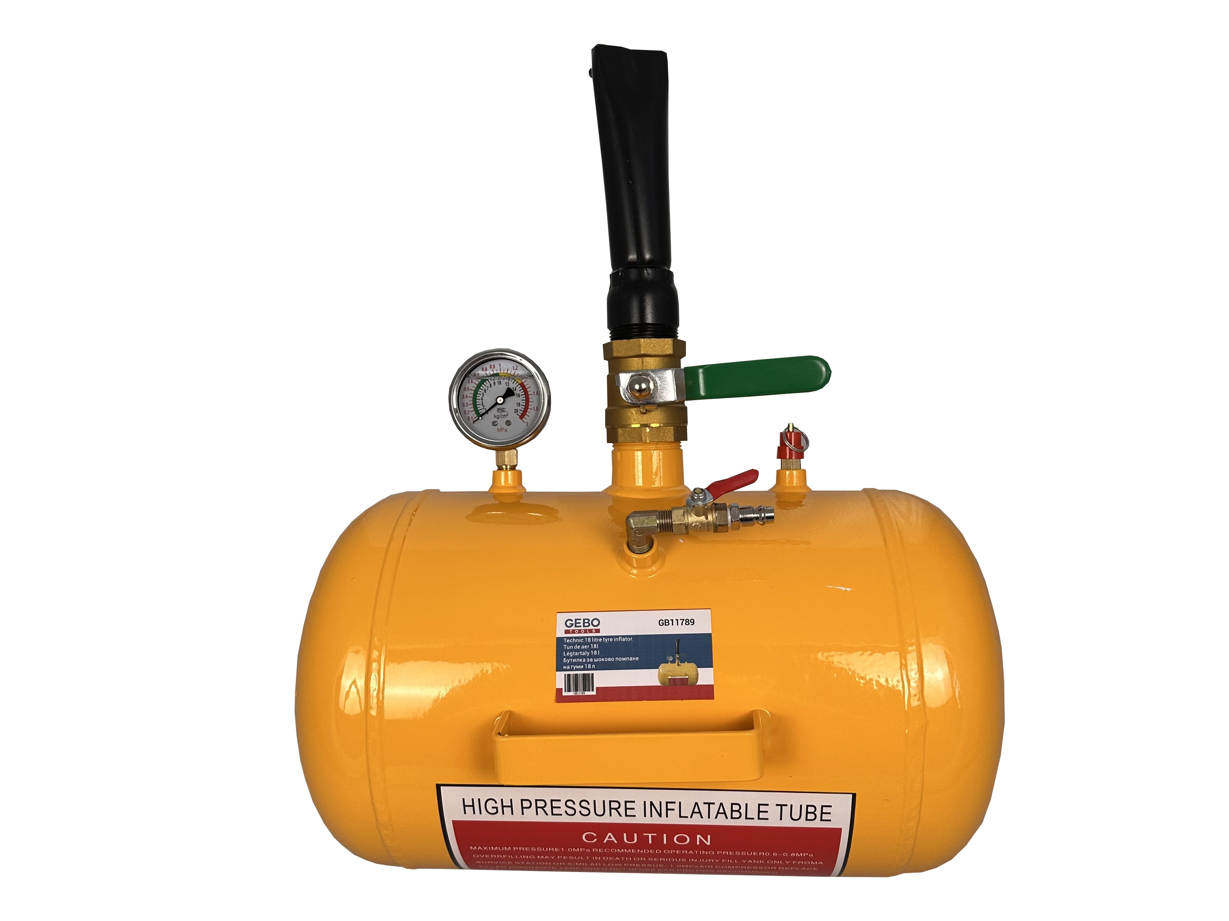 Бутилка за шоково помпане на гуми 18 л GEBO TOOLS
