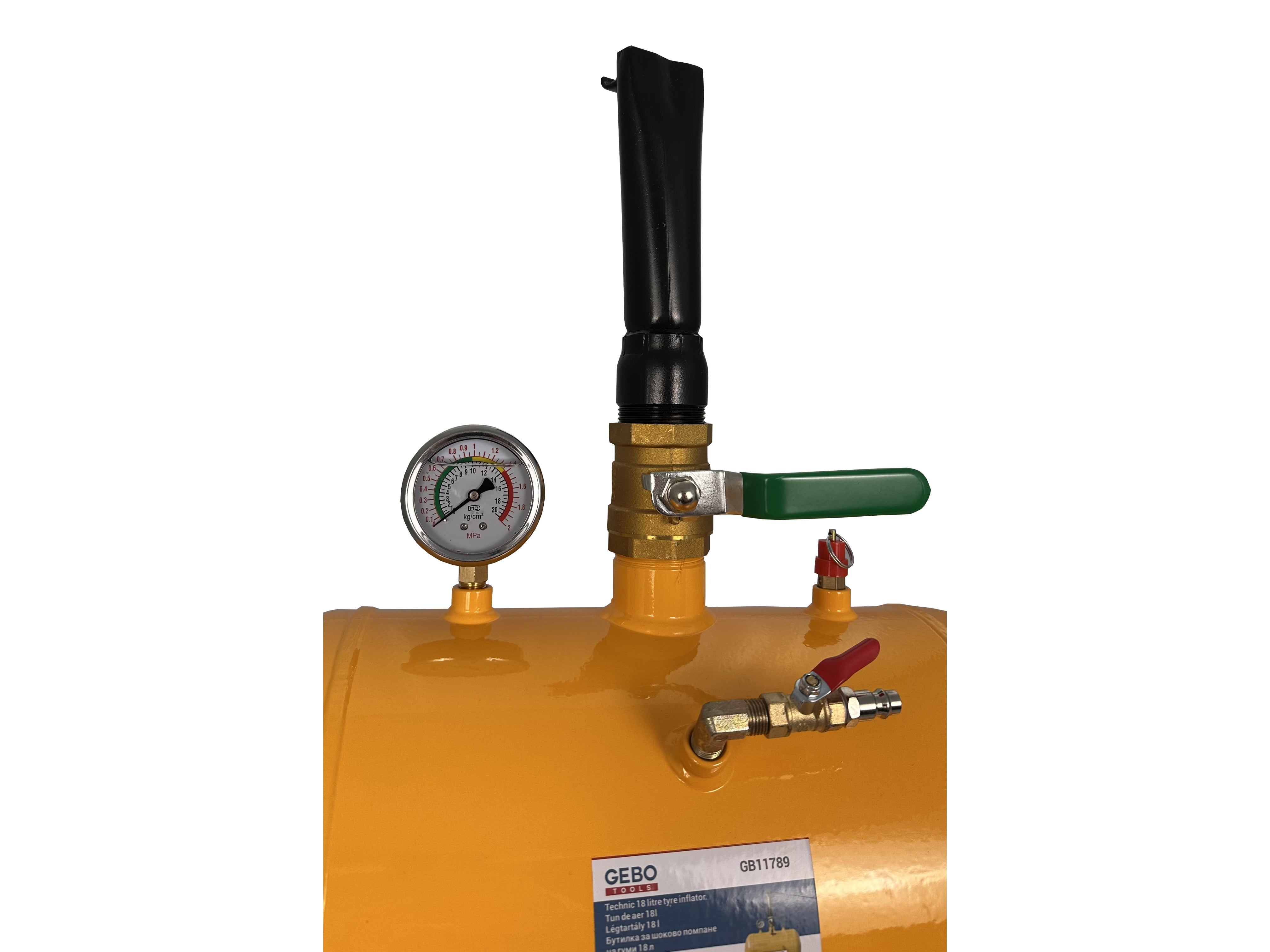 Бутилка за шоково помпане на гуми 18 л GEBO TOOLS