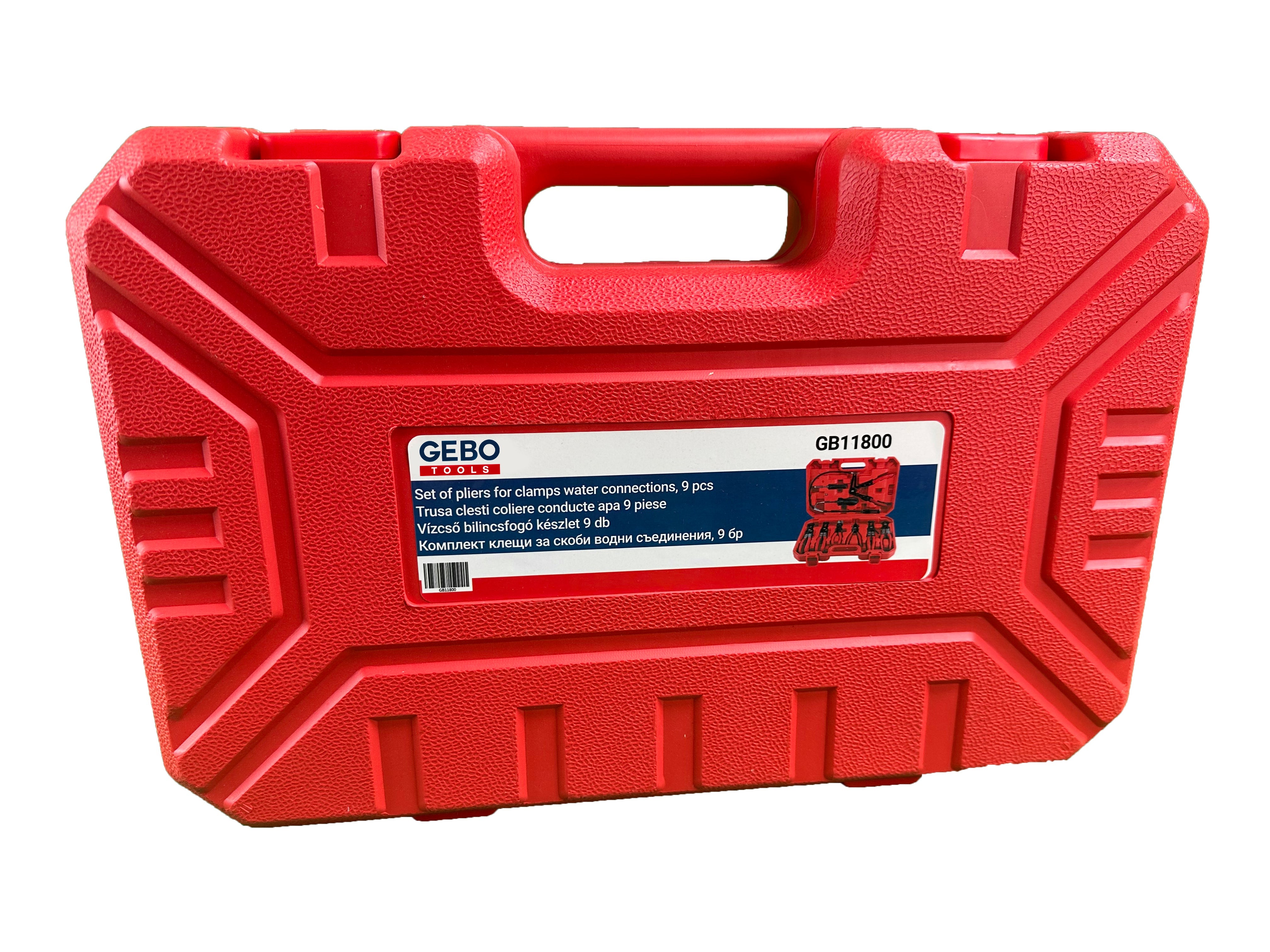 Комплект клещи за скоби водни съединения и маркучи, 9 бр. GEBO TOOLS