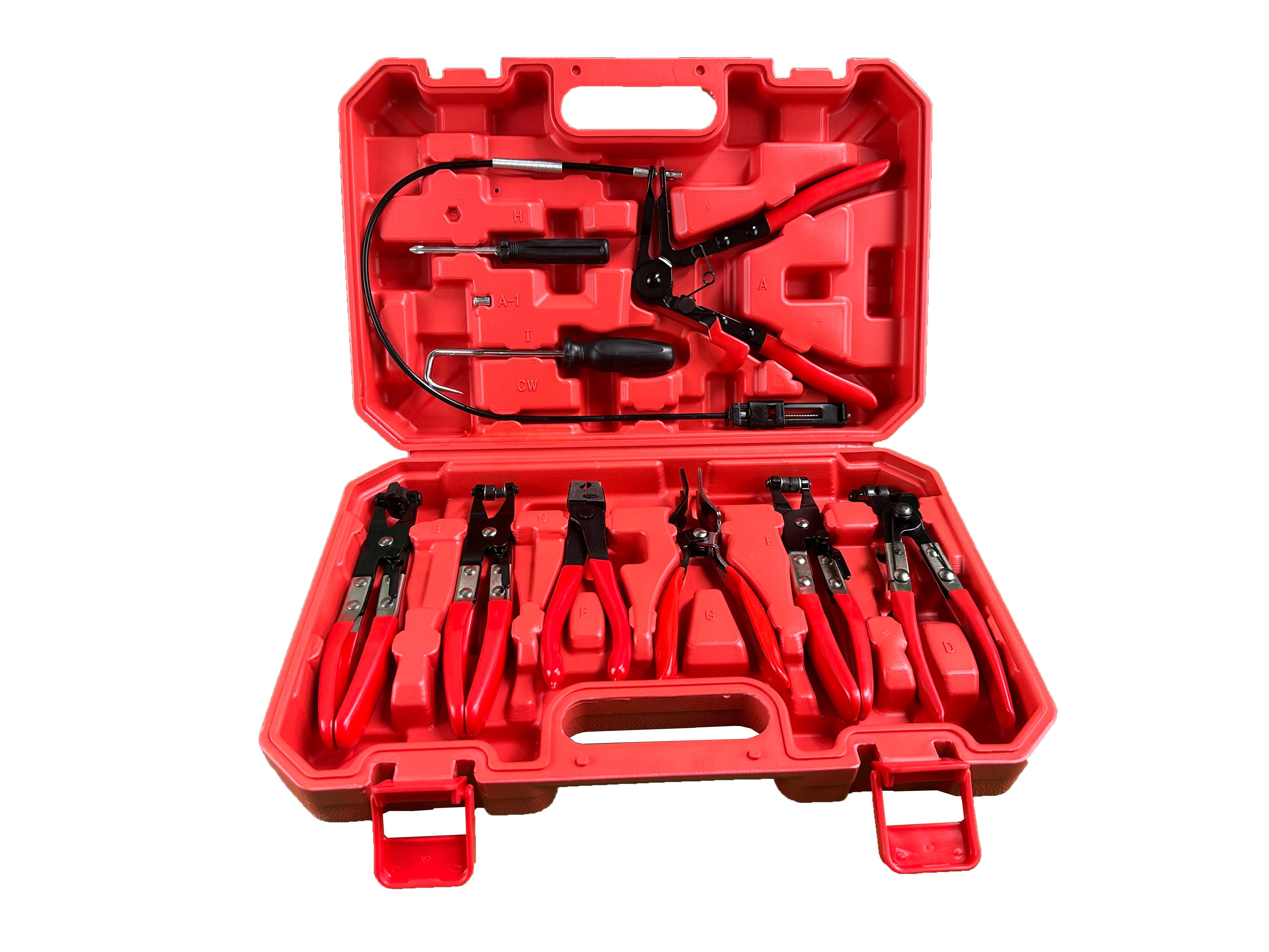 Комплект клещи за скоби водни съединения и маркучи, 9 бр. GEBO TOOLS