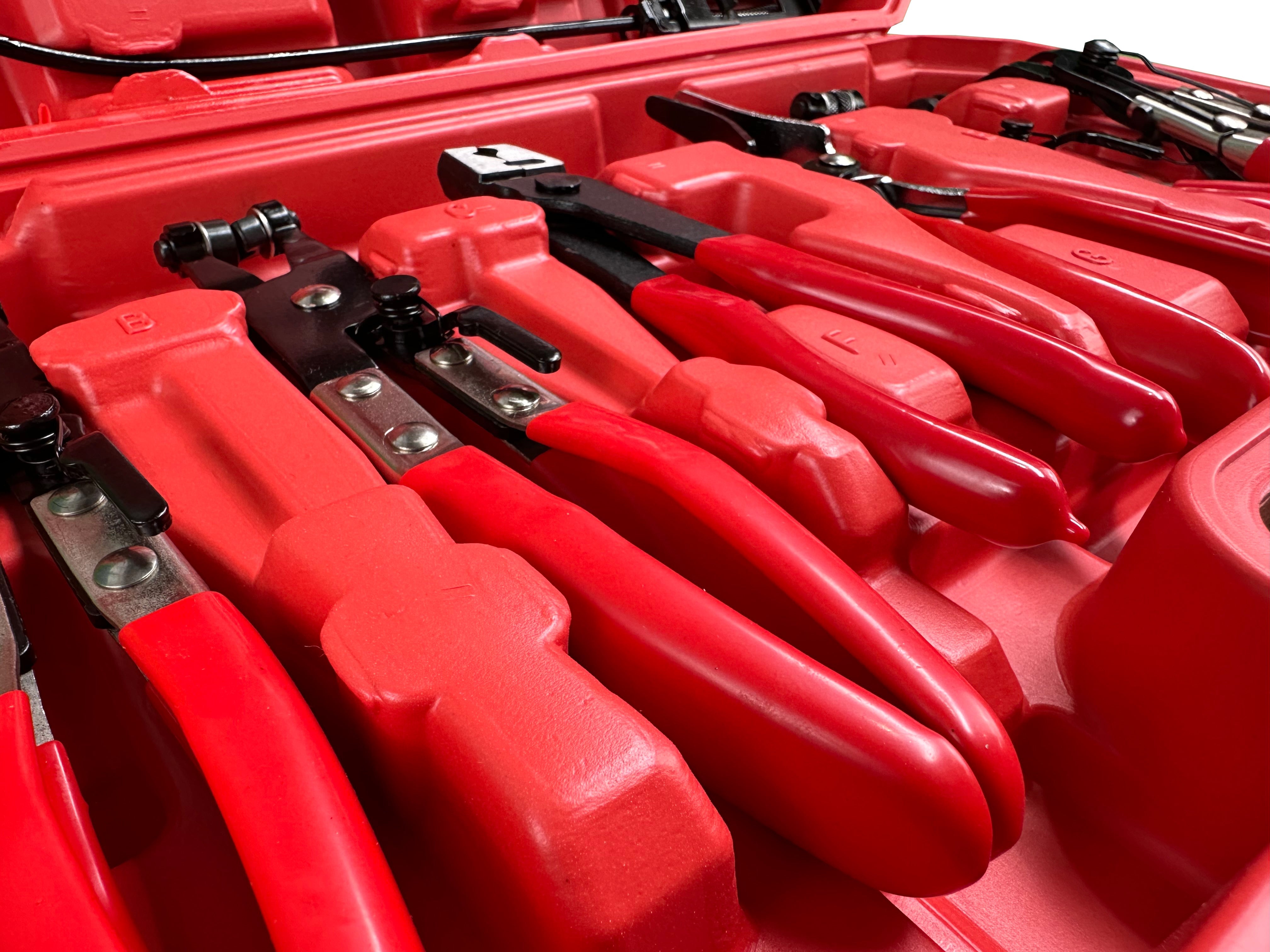 Комплект клещи за скоби водни съединения и маркучи, 9 бр. GEBO TOOLS