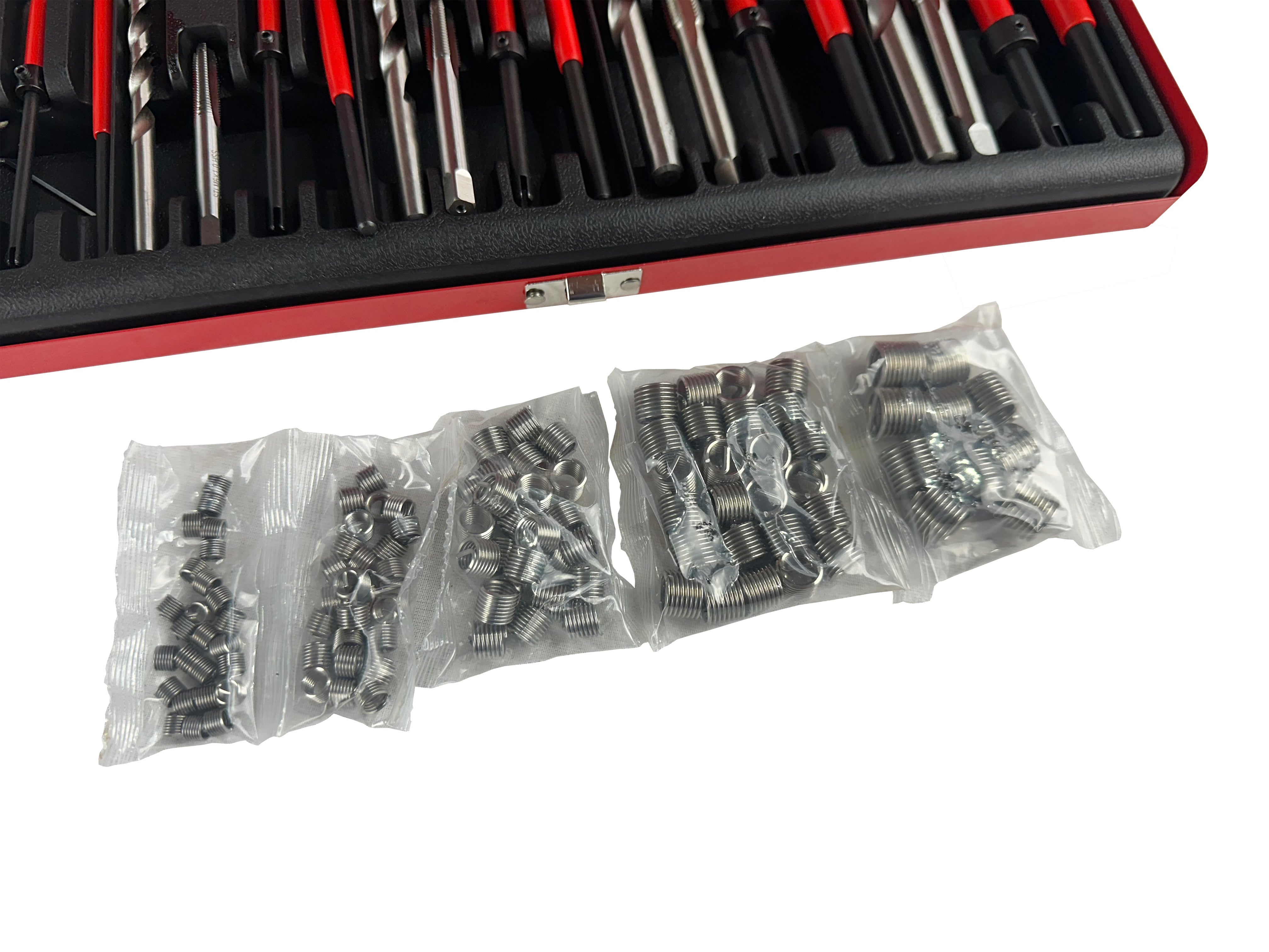 Комплект за възстановяване на резби M5 - M6 - M8 - M10 - M12 131 части GEBO TOOLS