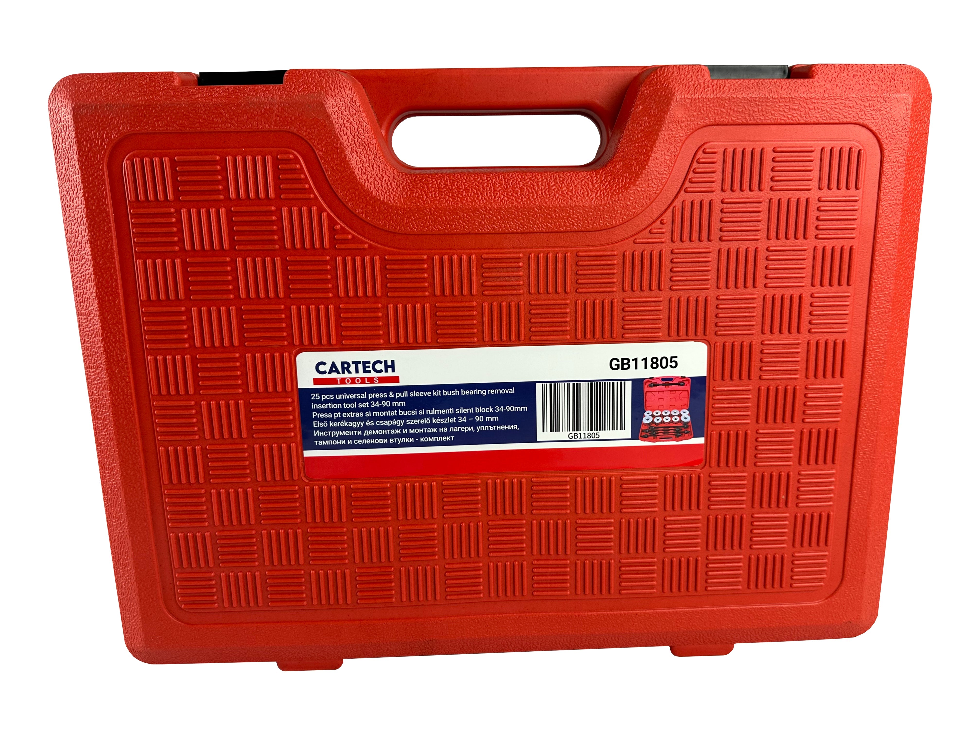 Комплект за демонтаж и монтаж на лагери, уплътнения, тампони и селенови втулки 34-90 мм 27 части CARTECH