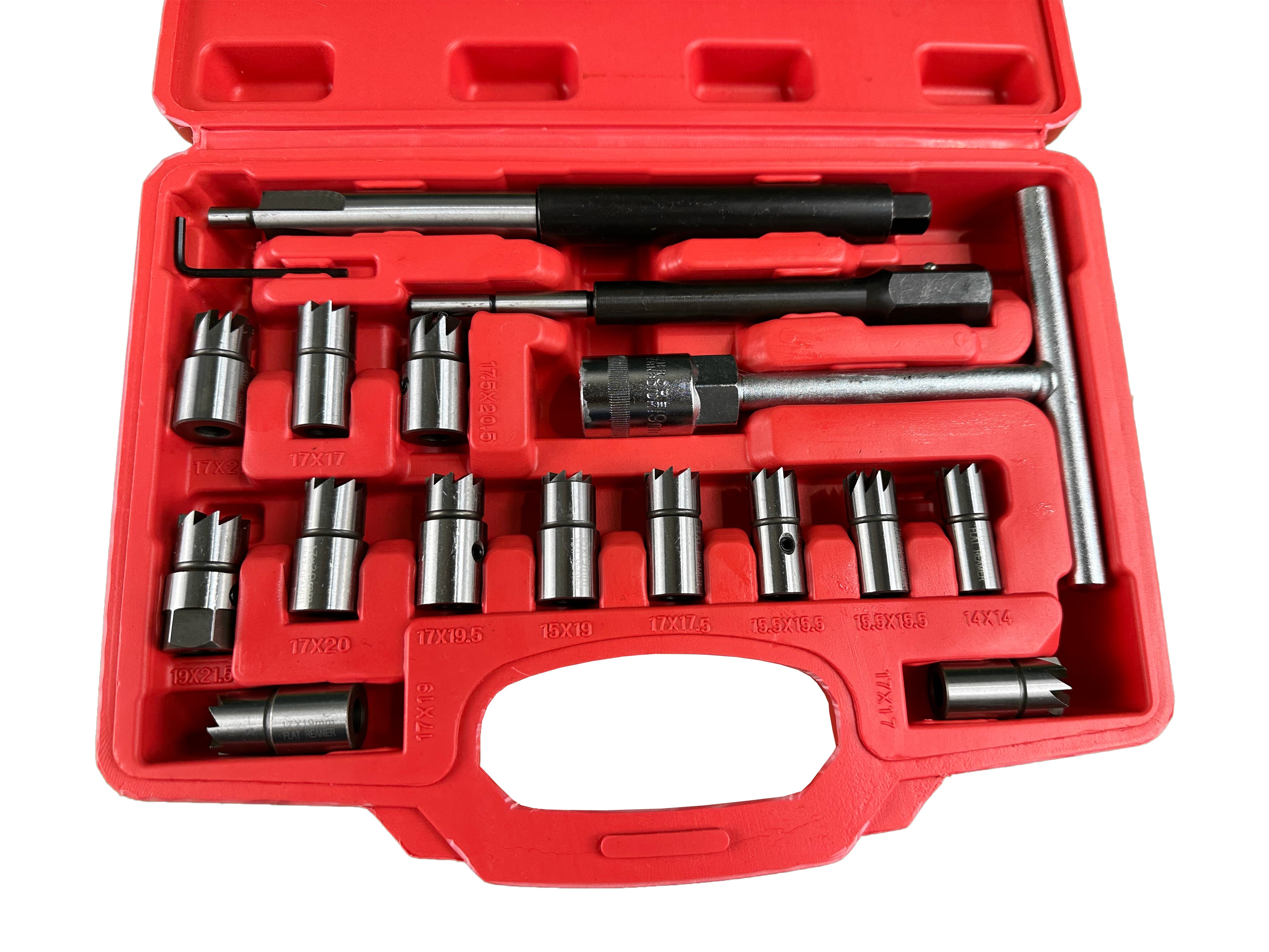 Комплект за фрезоване на инжектор, 17 части CARTECH