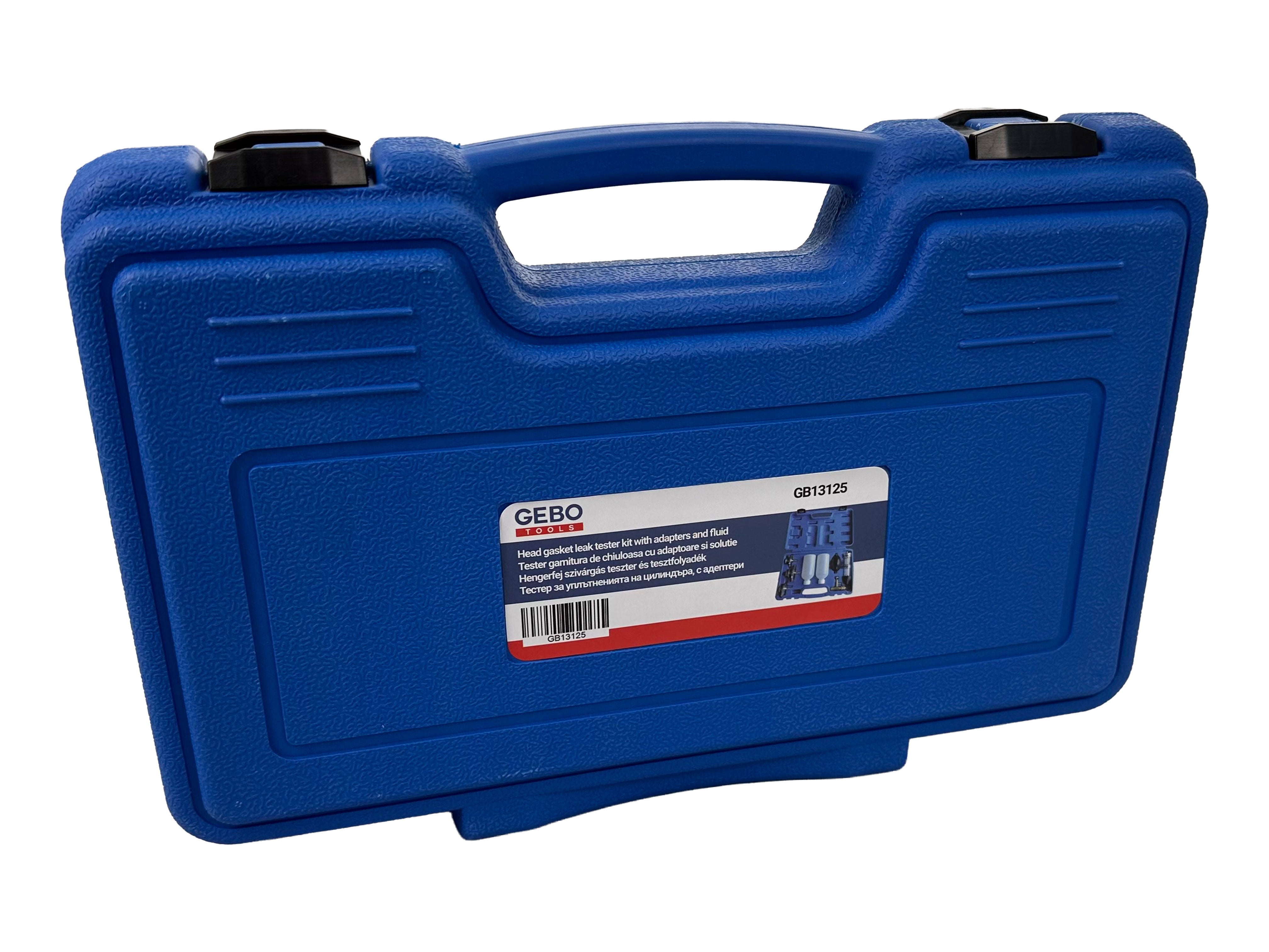 Тестер за уплътнението на главата на цилиндъра, с адептери GEBO TOOLS