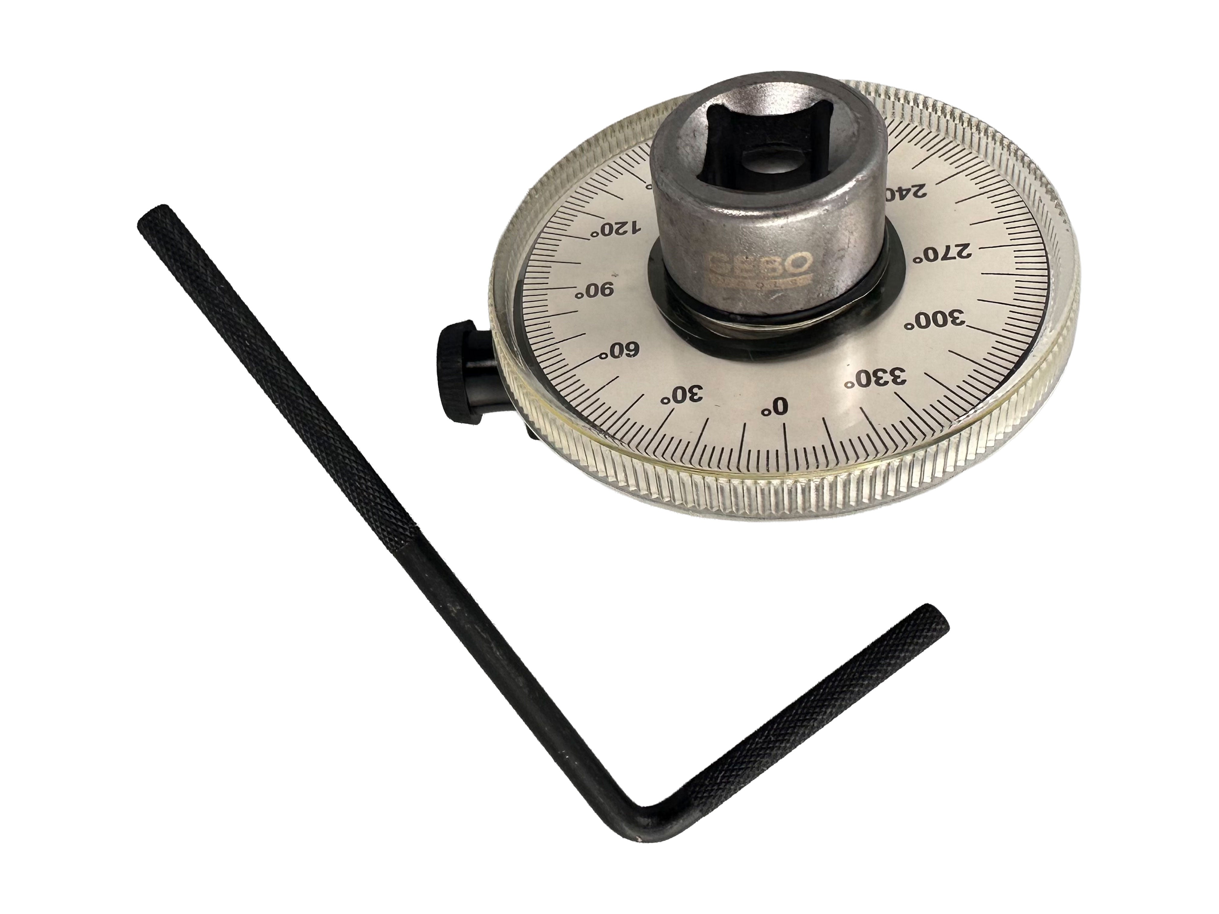 Ъгломер, гониометър и динамометричен ключ с градуирана скала 1/2 GEBO TOOLS