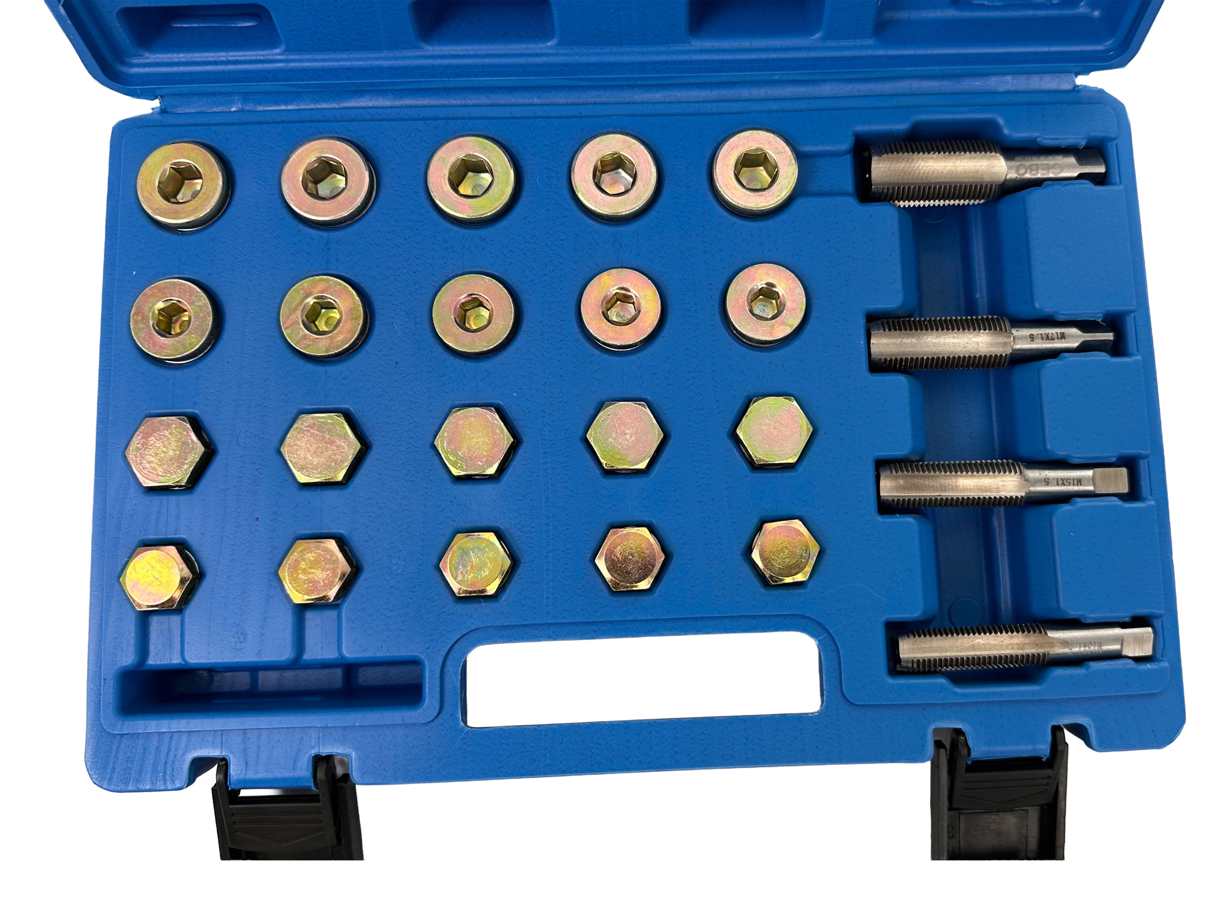 Комплект за ремонт и смяна на пробки M13-M15-M17-M20 GEBO TOOLS