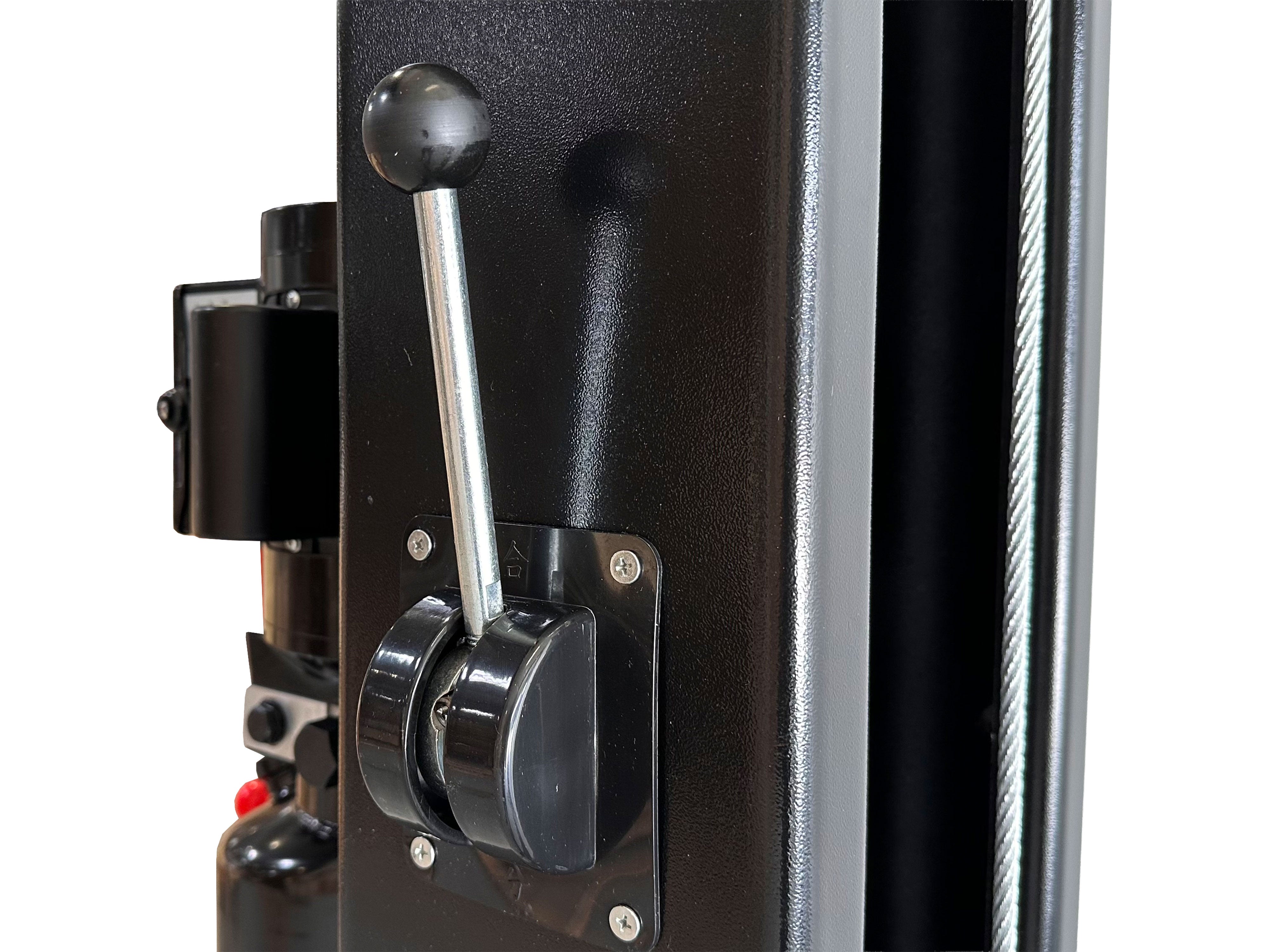 Двуколонен подемник 4 т с ръчно освобождаване, електрохидравличен 230V + безплатно масло