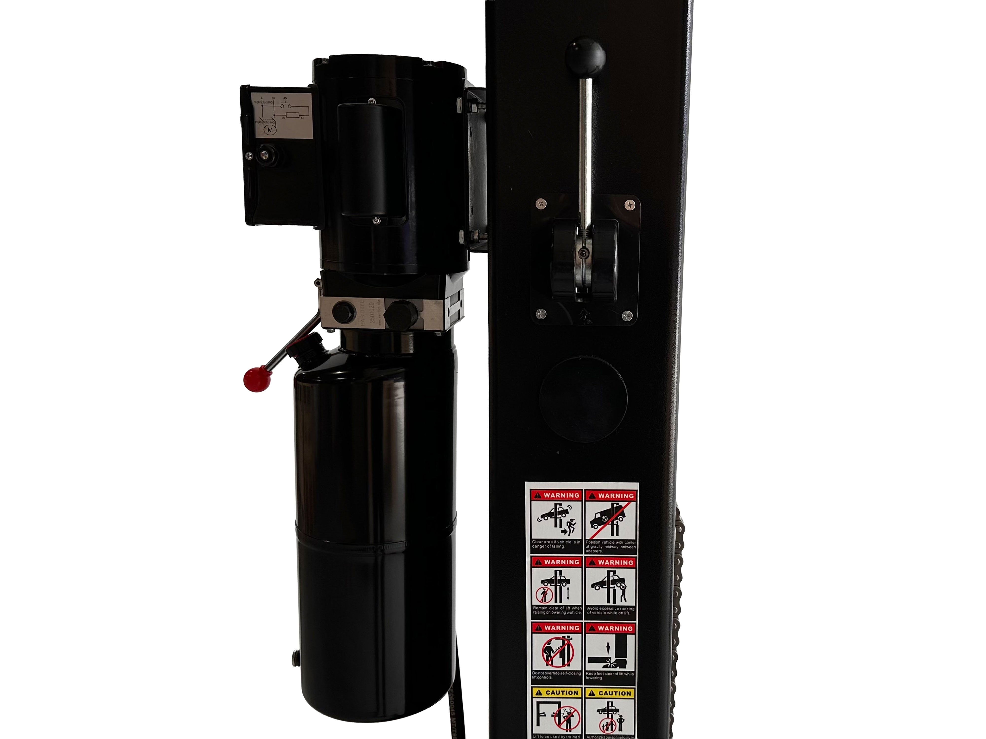 Двуколонен подемник 4т с ръчно деблокиране 230V + Ударен пневматичен гайковерт 1/2 1500NM P-160