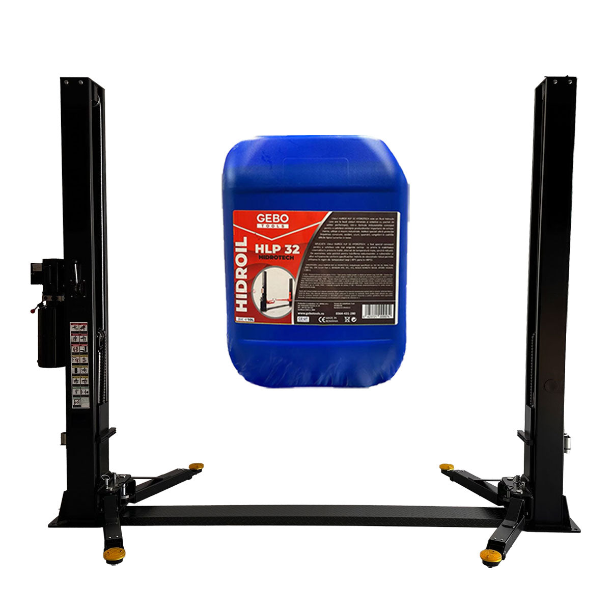 Двуколонен подемник 4 т с ръчно освобождаване, електрохидравличен 230V + безплатно масло