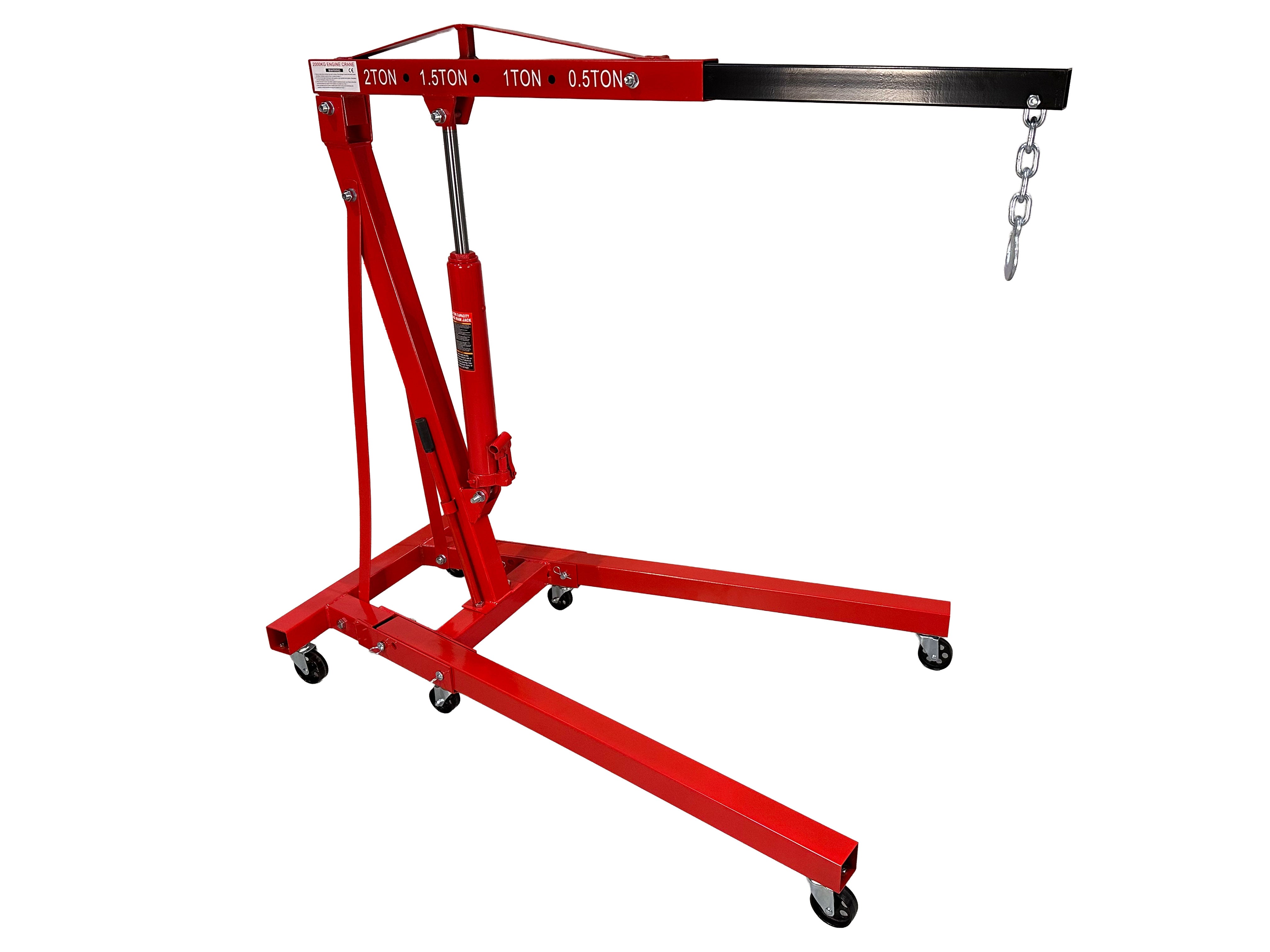 Хидравличен кран жираф за двигатели 2 т сгъваем