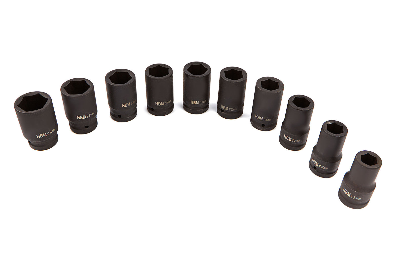 Ударни вложки, дълги 1" 22-41 мм 10 бр.