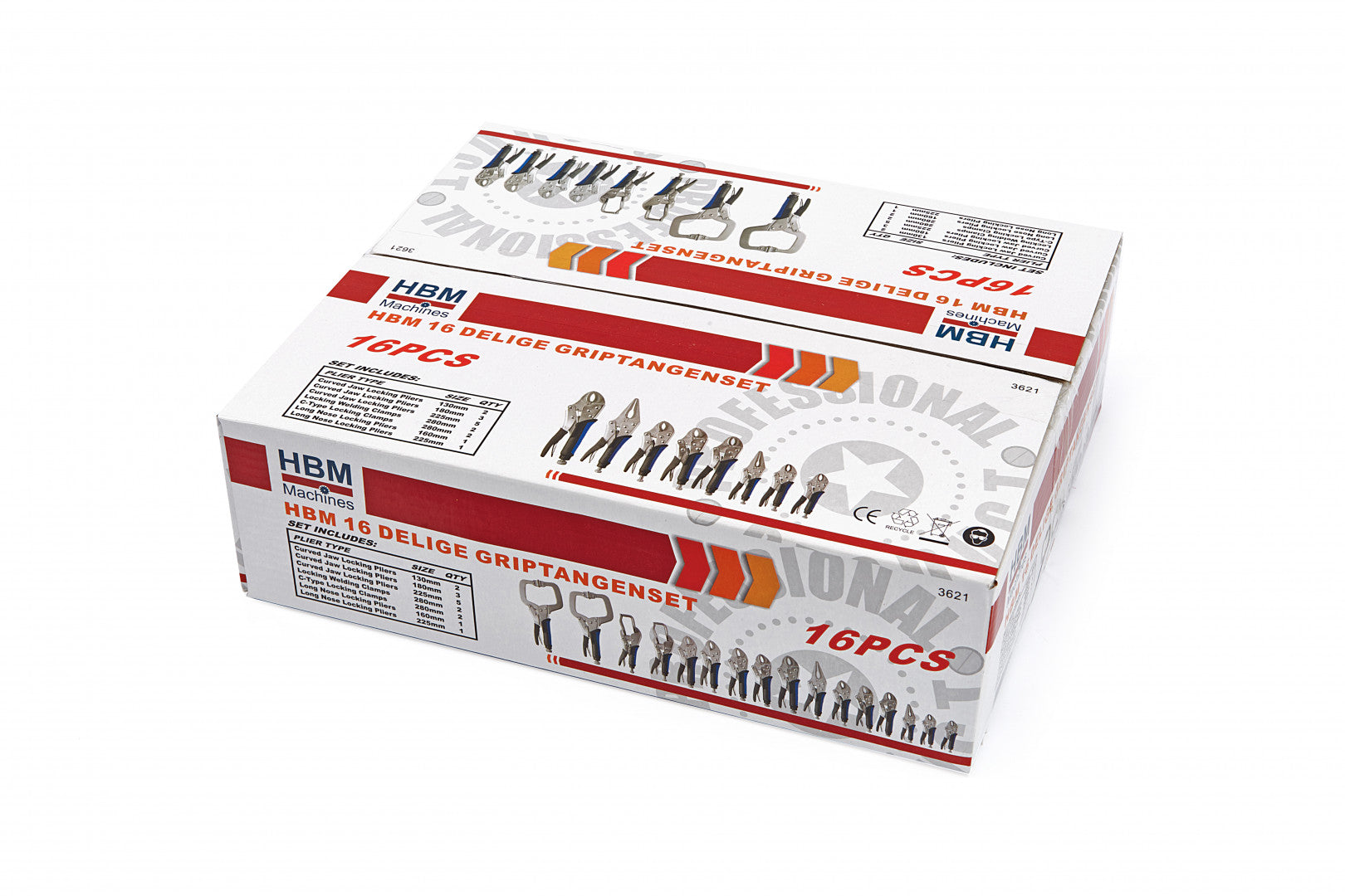 Комплект самозаключващи се клещи за тенекеджийство 16 броя