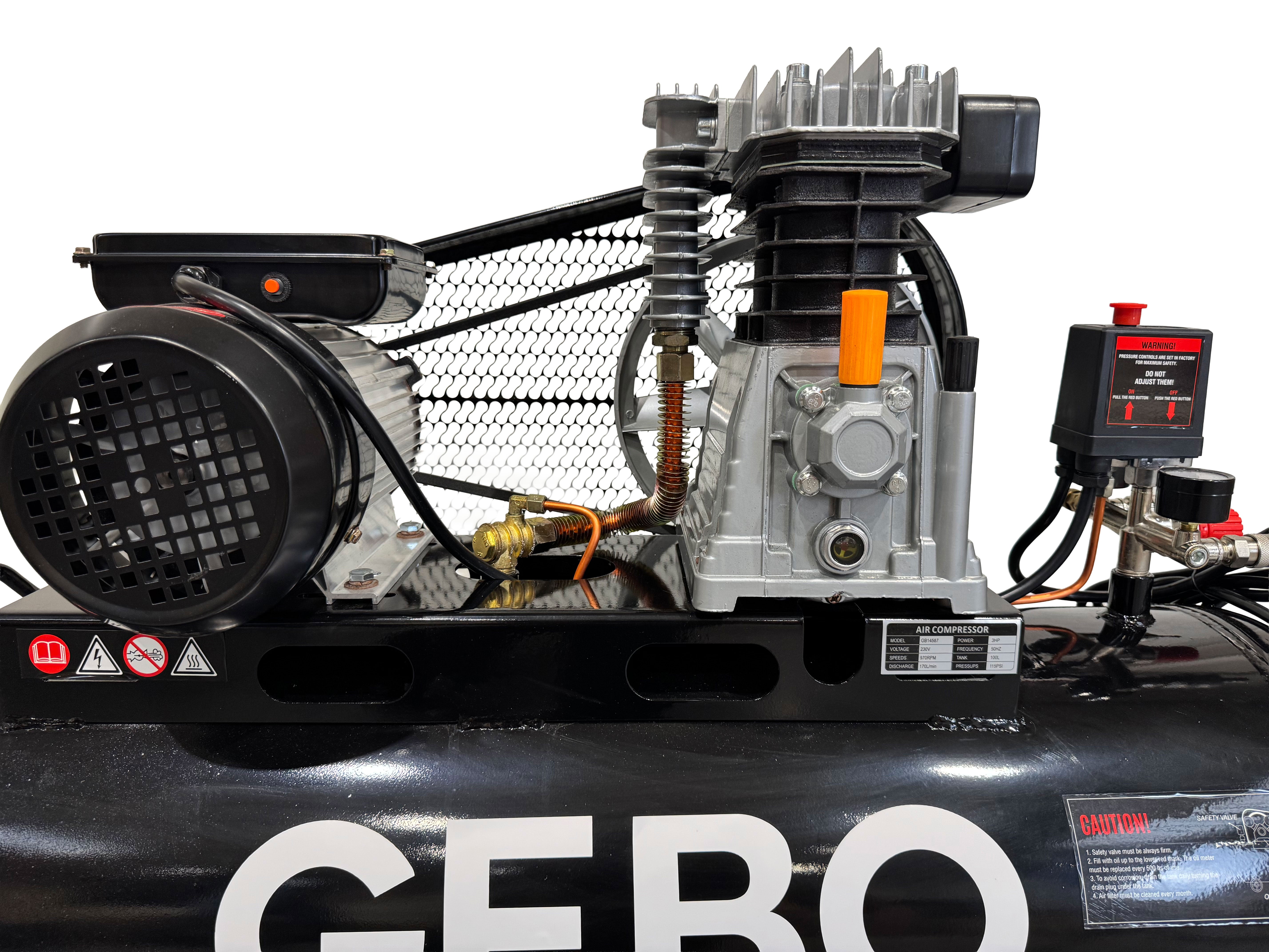 Въздушен компресор 100 л 3НP 220V GEBO TOOLS