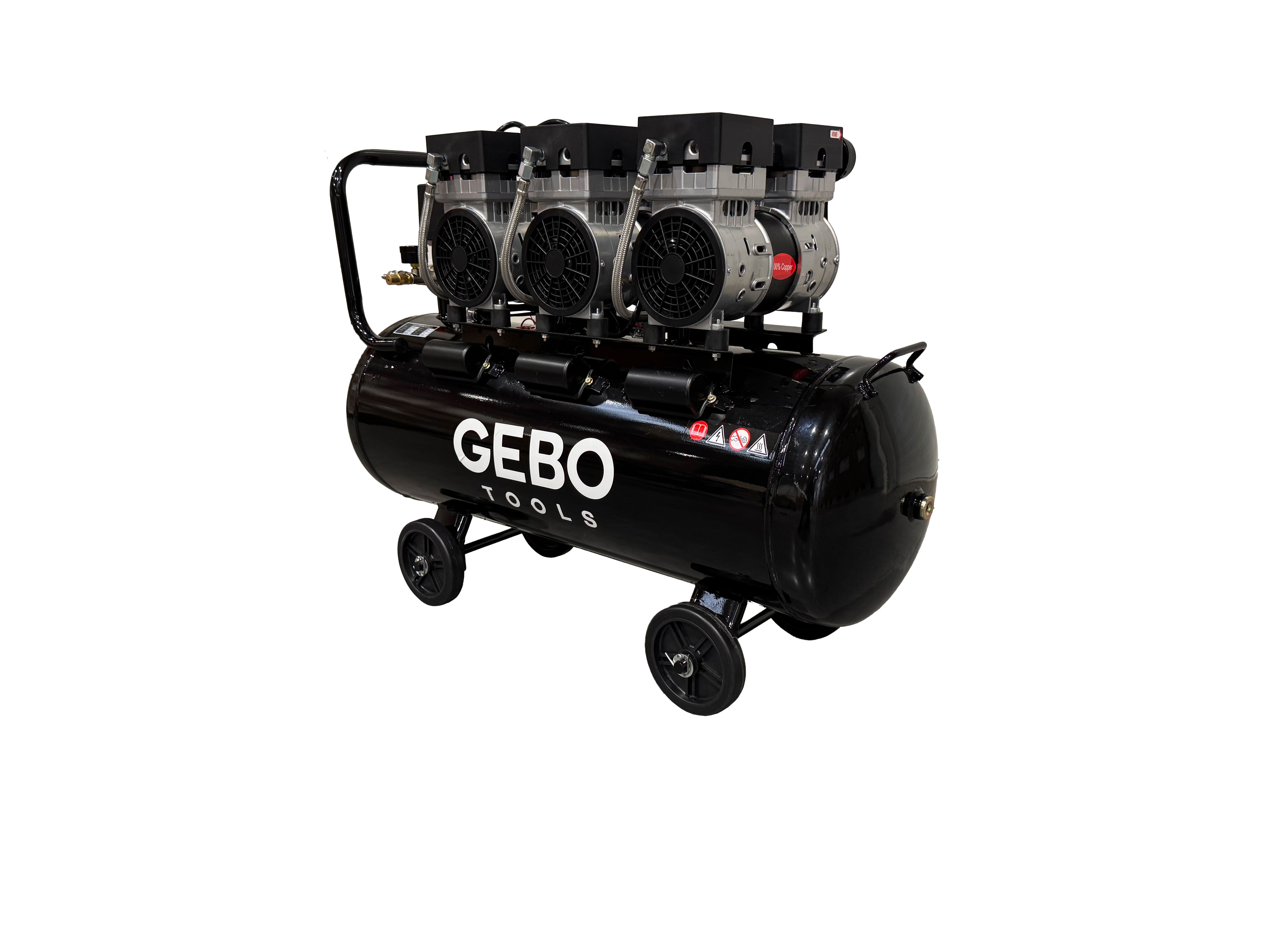 Безшумен компресор 70 л М2 GEBO TOOLS