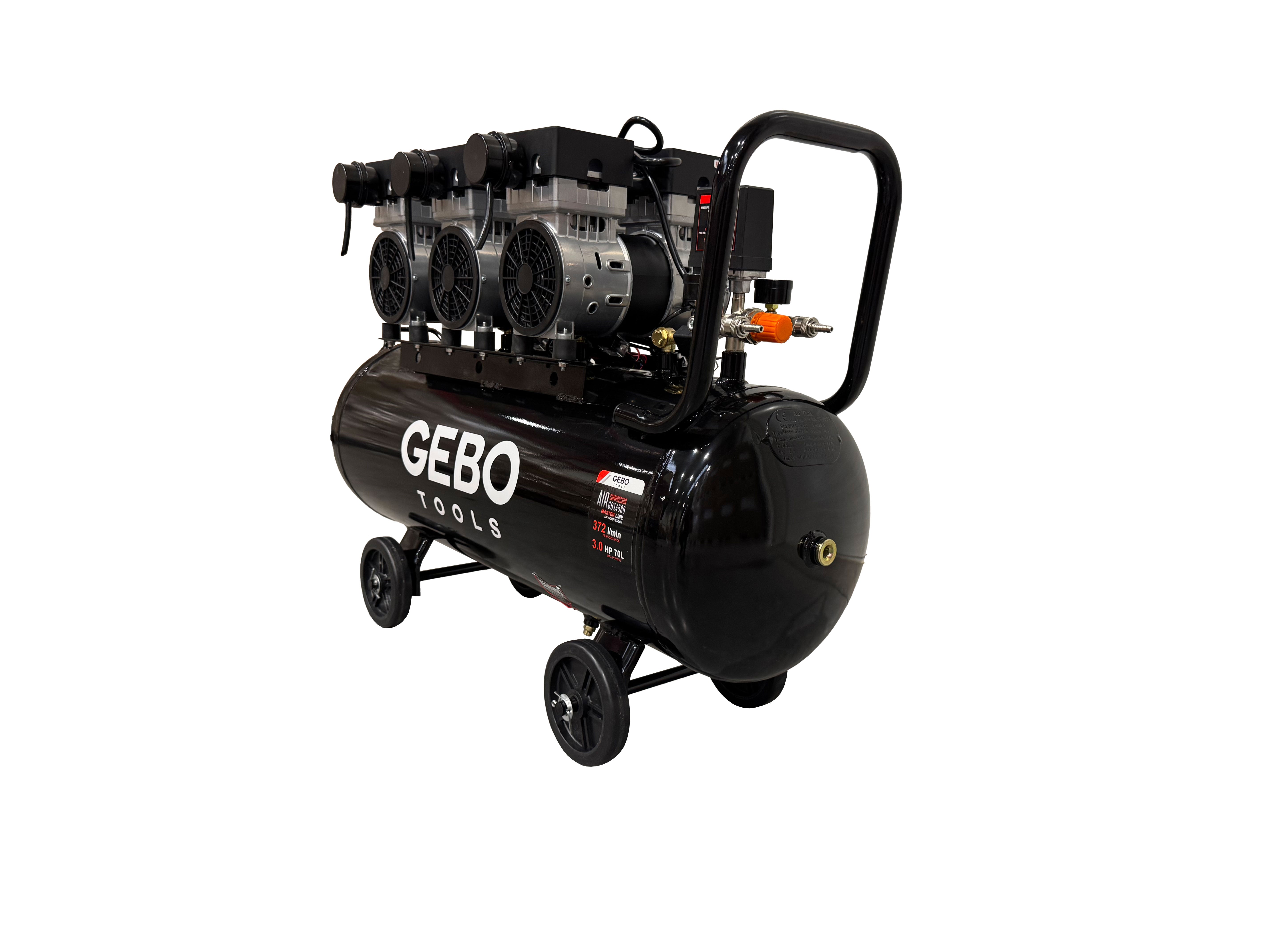 Безшумен компресор 70 л М2 GEBO TOOLS