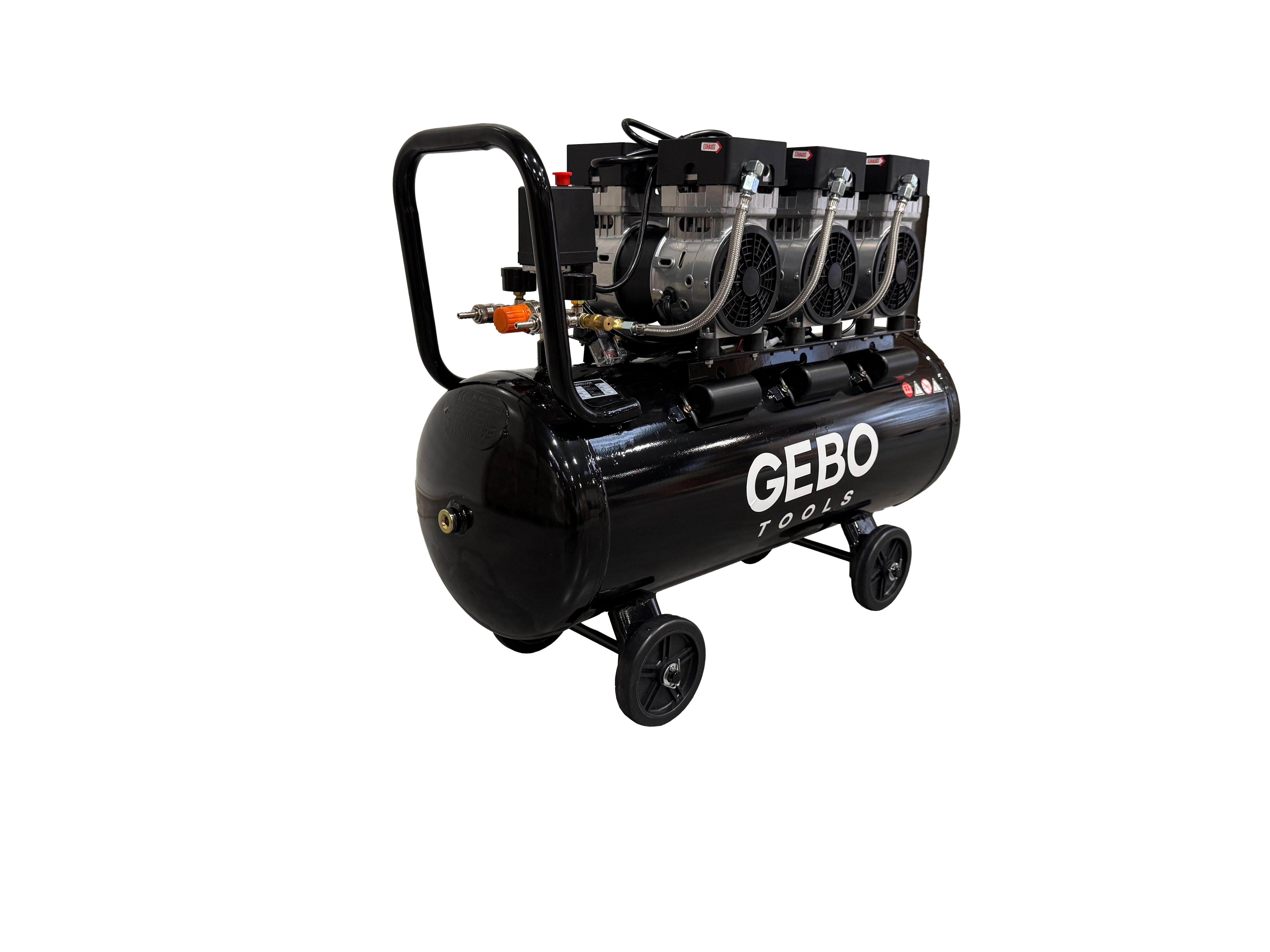 Безшумен компресор 70 л М2 GEBO TOOLS