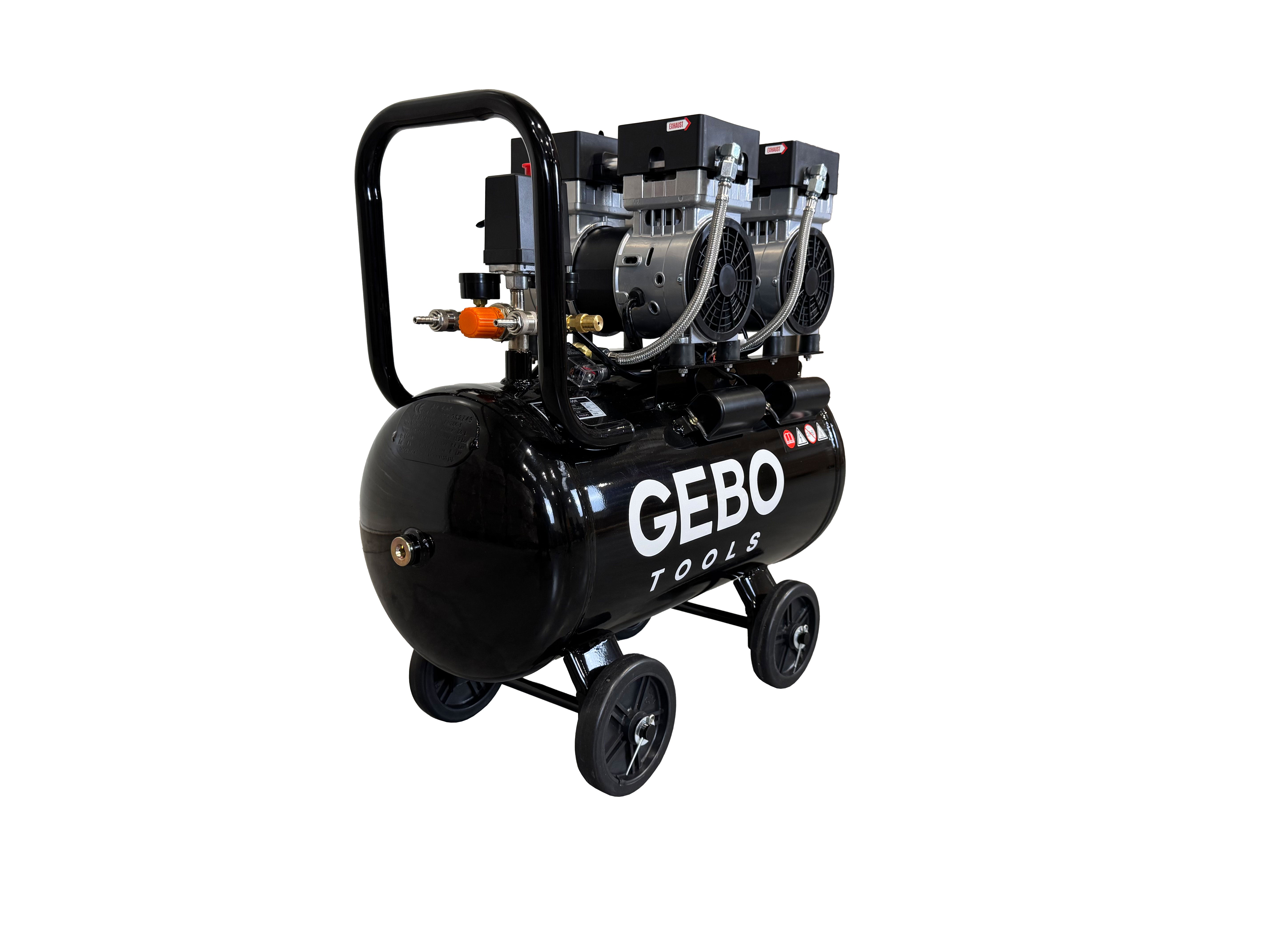 Безшумен компресор без масло 50 л GEBO TOOLS