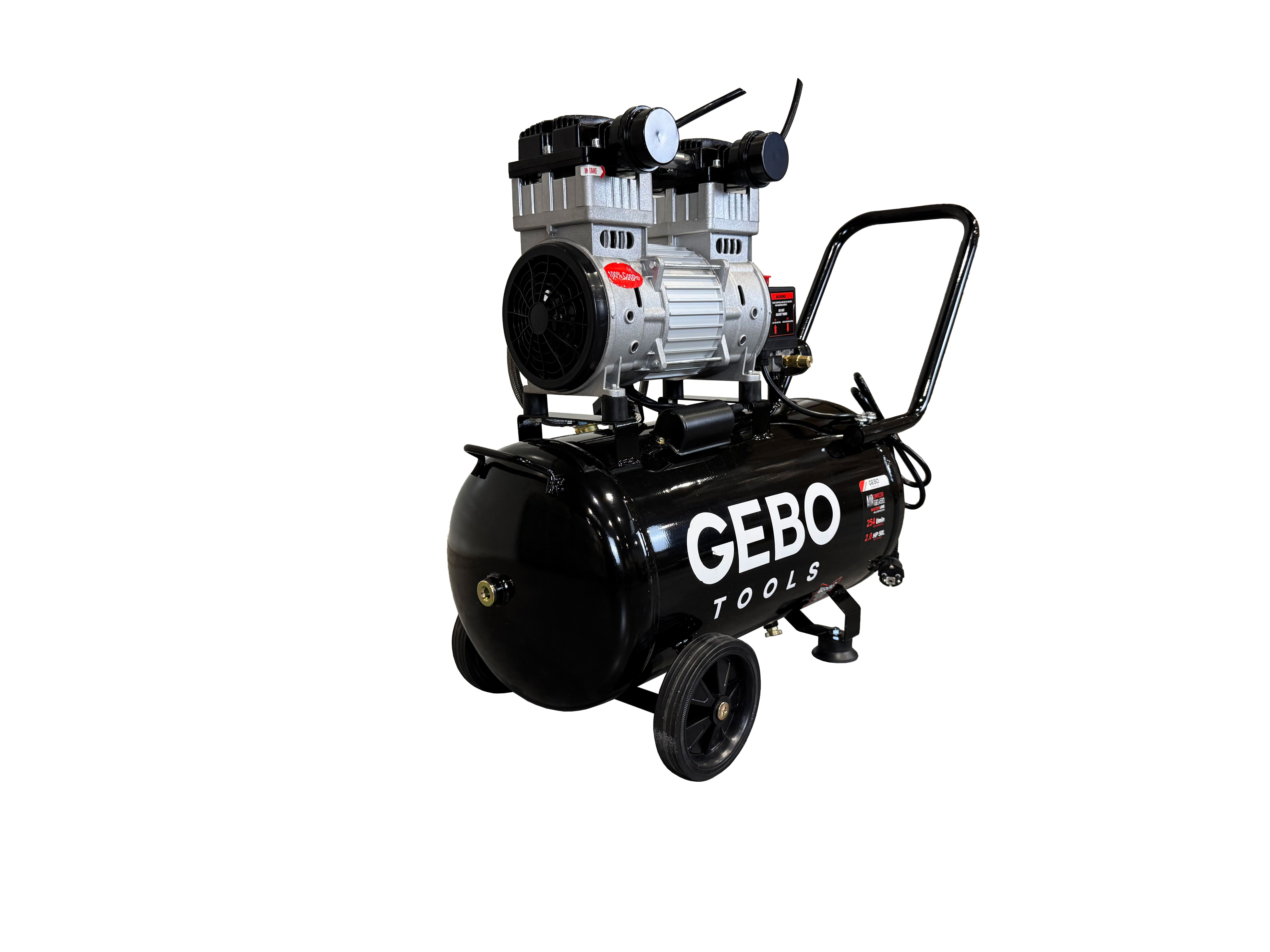 Безшумен компресор 50 л 2 НР GEBO TOOLS