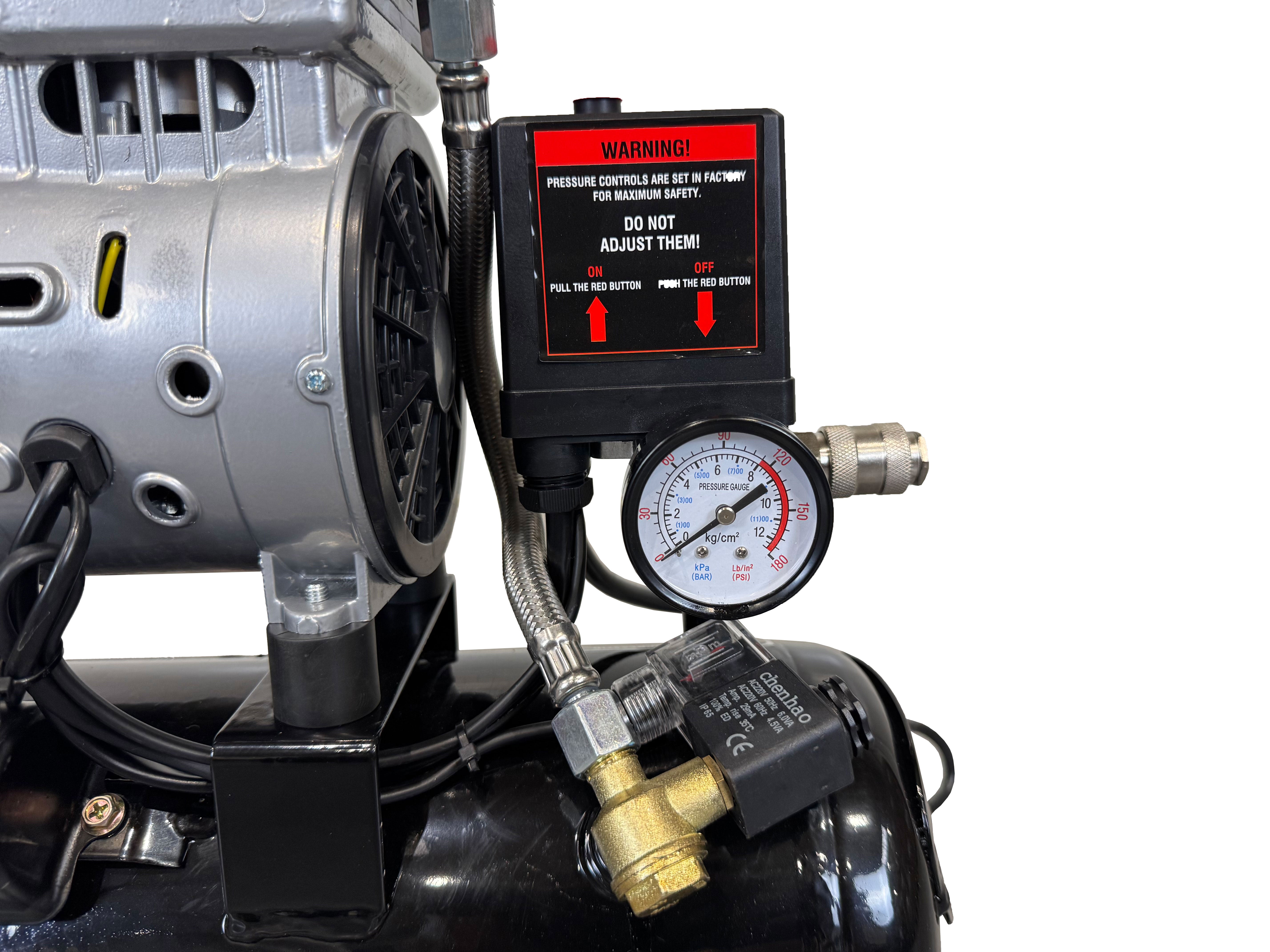 Безшумен компресор с намален шум без масло 9 л GEBO TOOLS