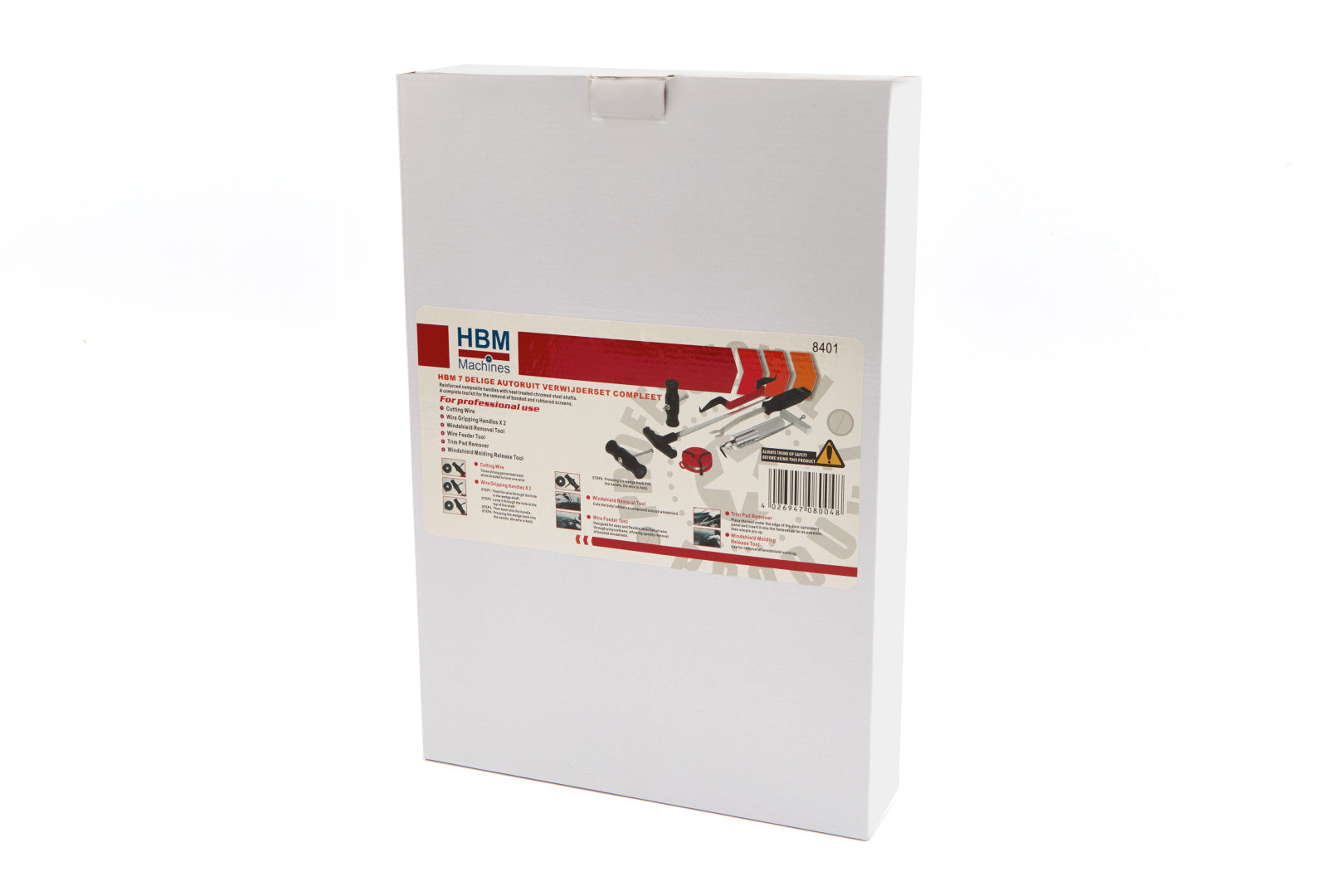 Комплект инструменти за сваляне на предното стъкло на автомобил