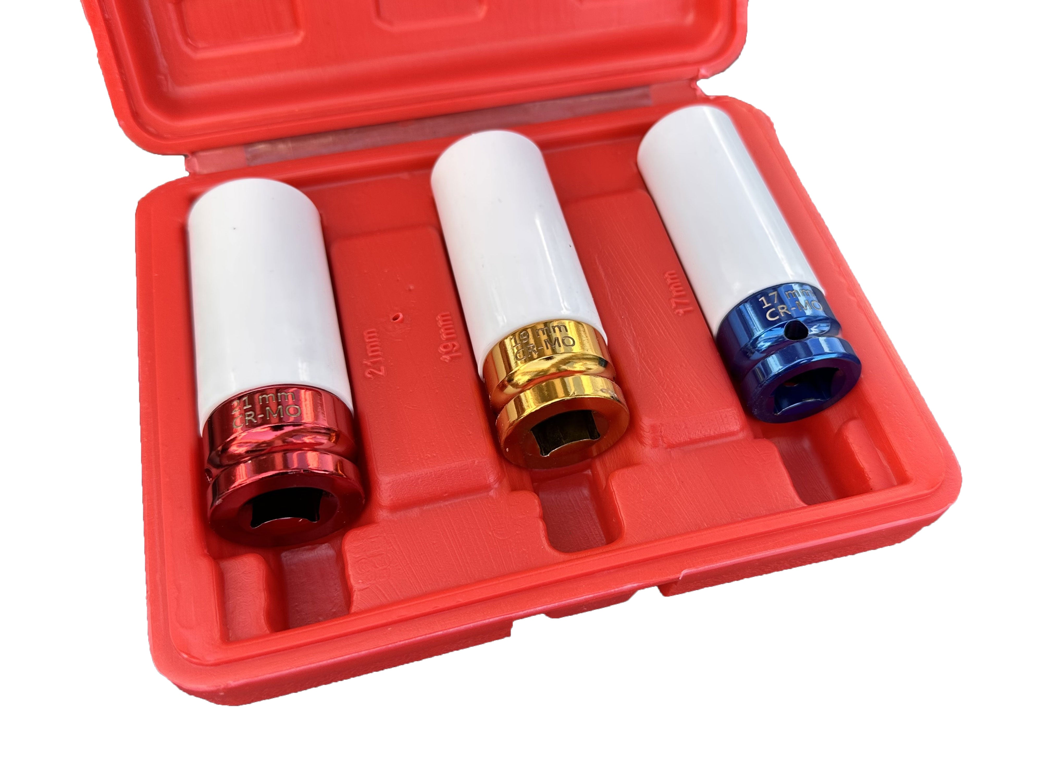 Комплект 3 вложки със защита за джанти 17 19 21 мм Gebo Tools