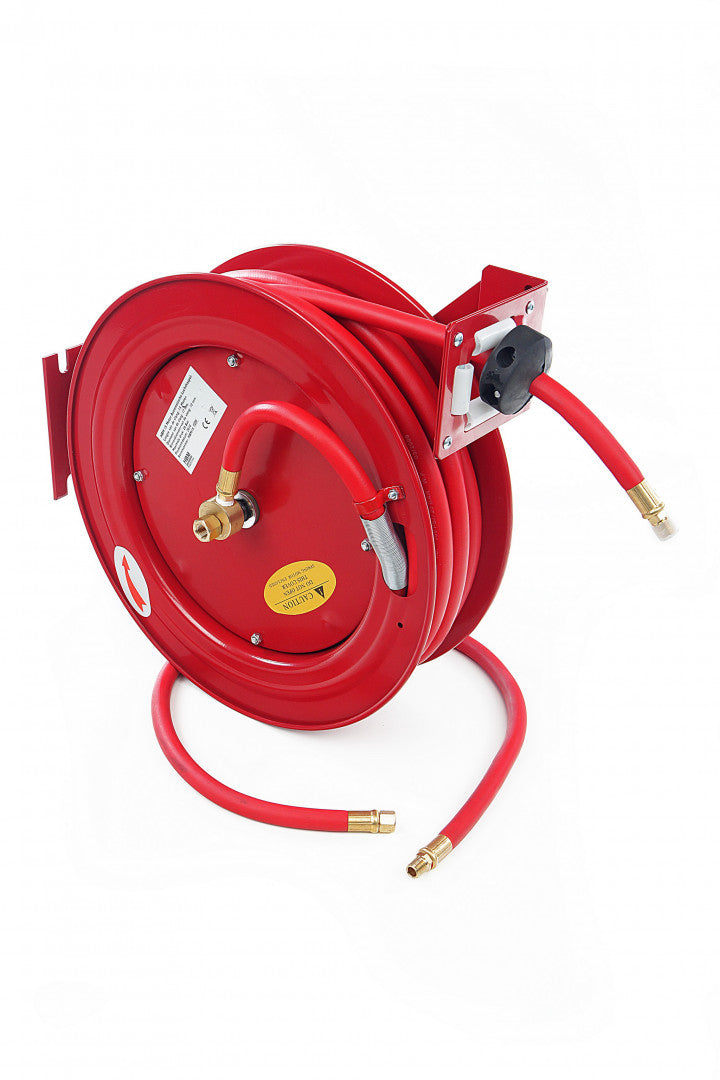 Макара с маркуч за въздух с метална опора, 20 м