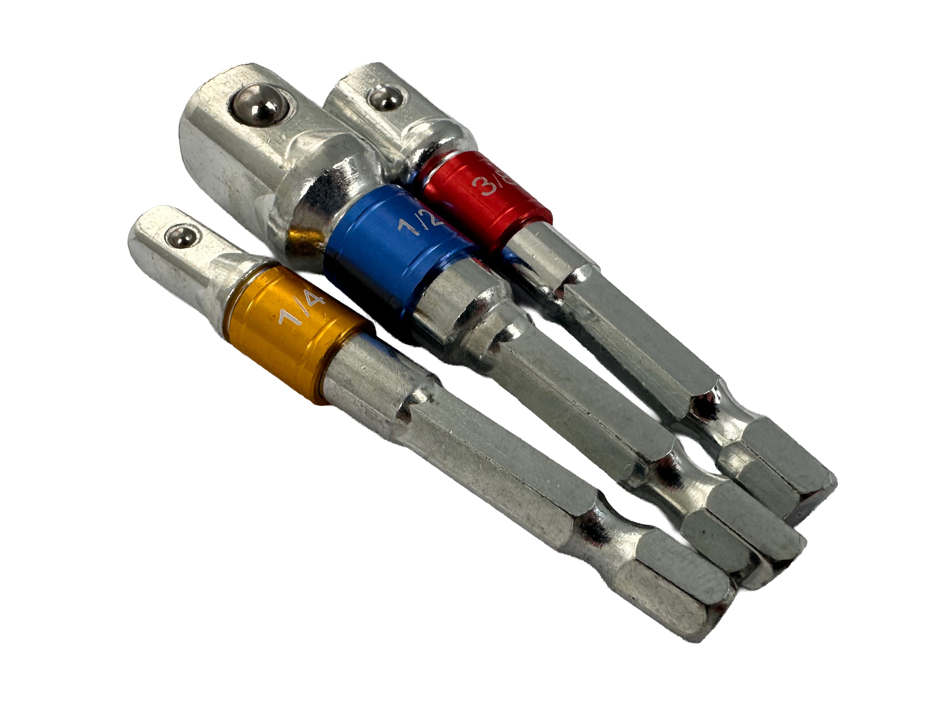 Комплект 3 бита шестоъгълни адаптери 1/4 3/8 1/2 GEBO TOOLS