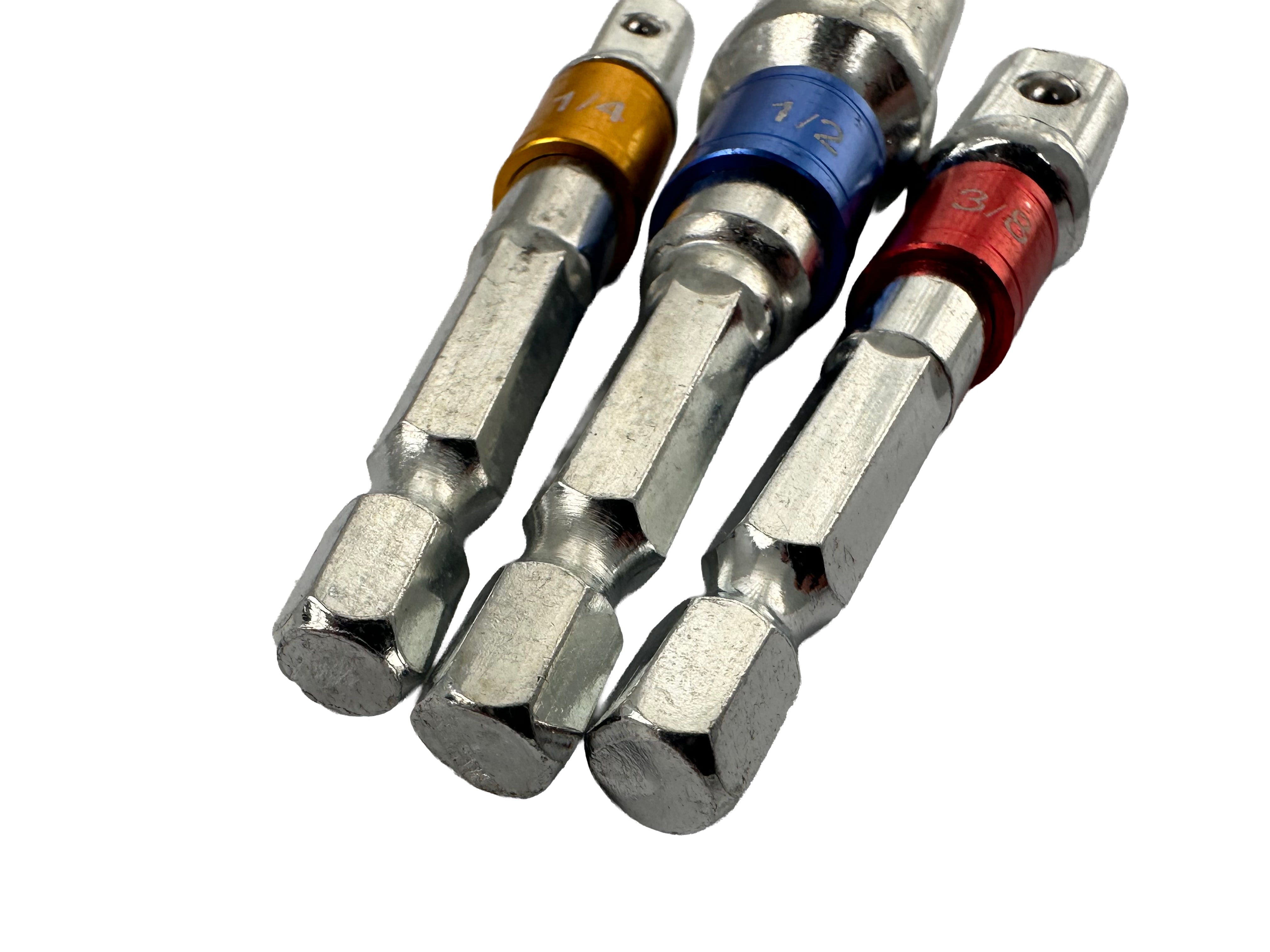 Комплект 3 бита шестоъгълни адаптери 1/4 3/8 1/2 GEBO TOOLS