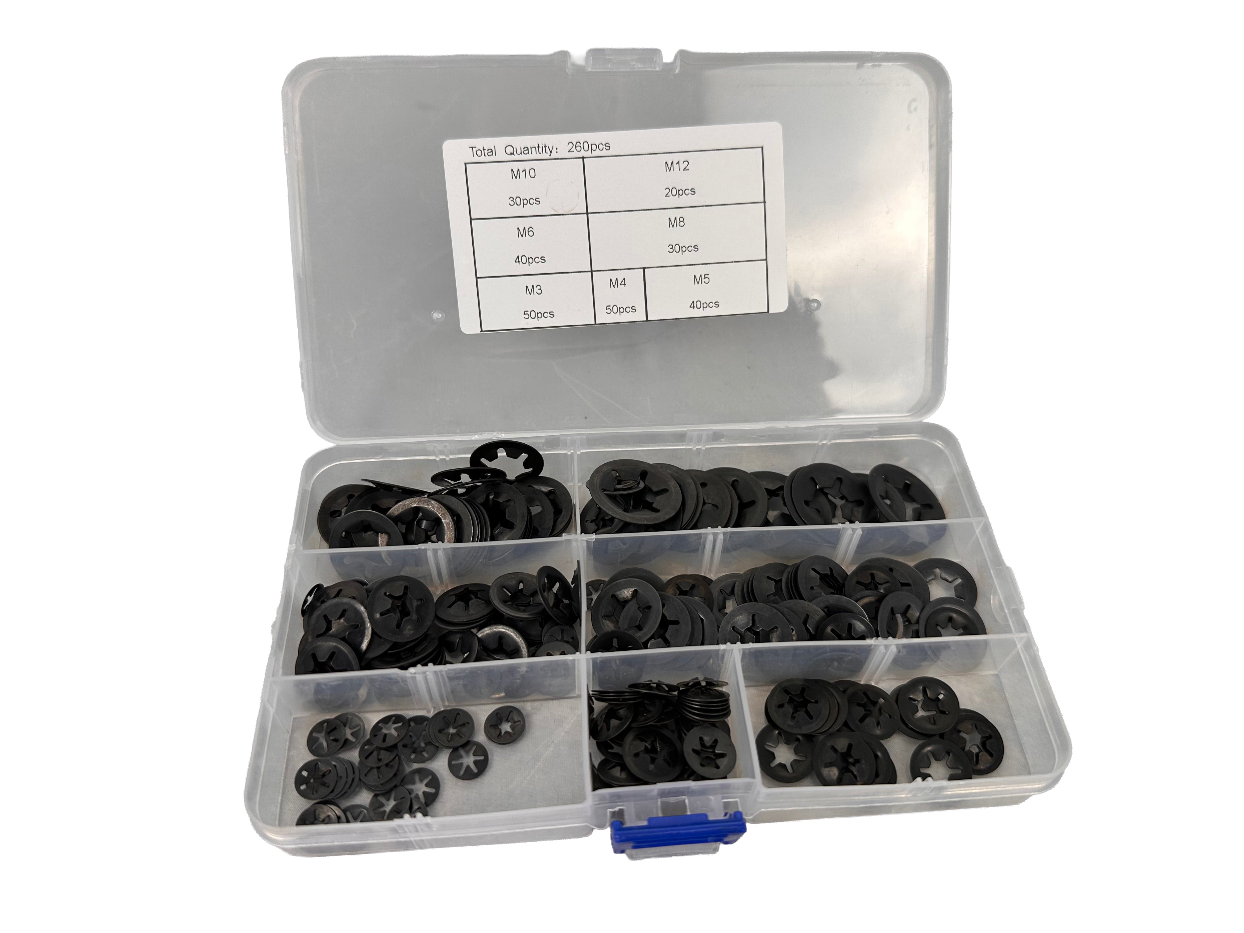 Комплект шайби М3-М12 260 бр. GEBO TOOLS