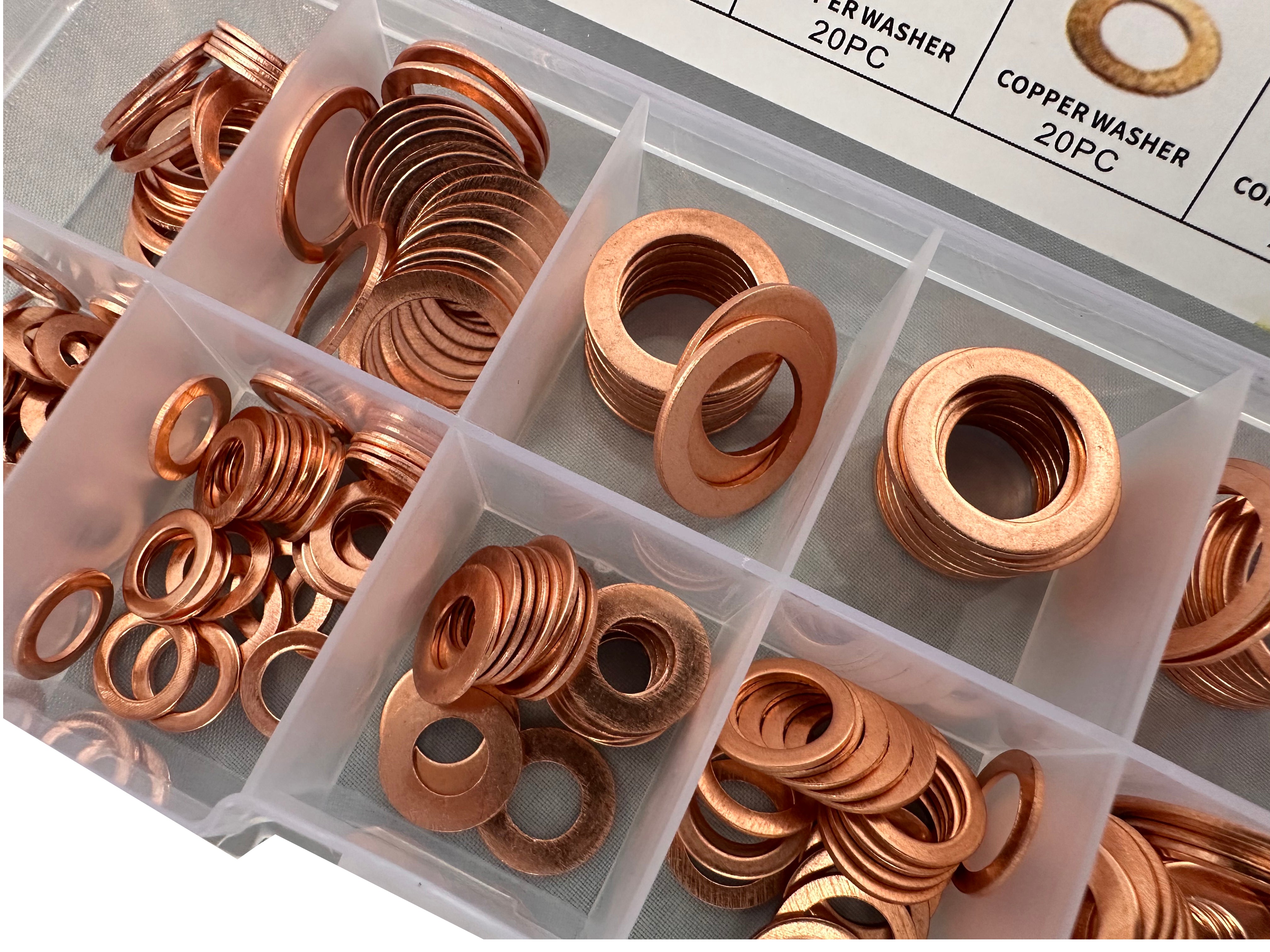 Комплект медни шайби 200 бр. GEBO TOOLS