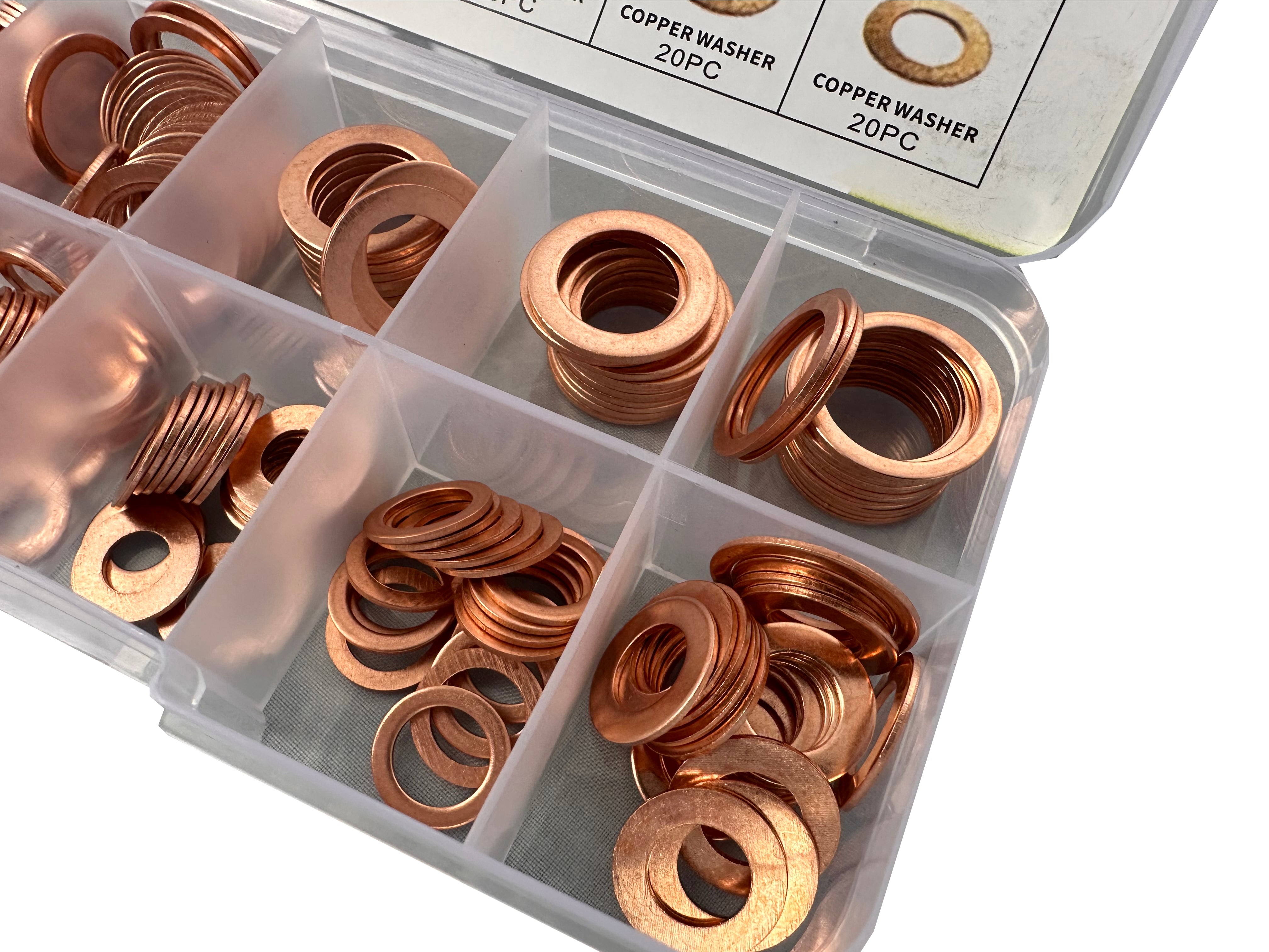 Комплект медни шайби 200 бр. GEBO TOOLS