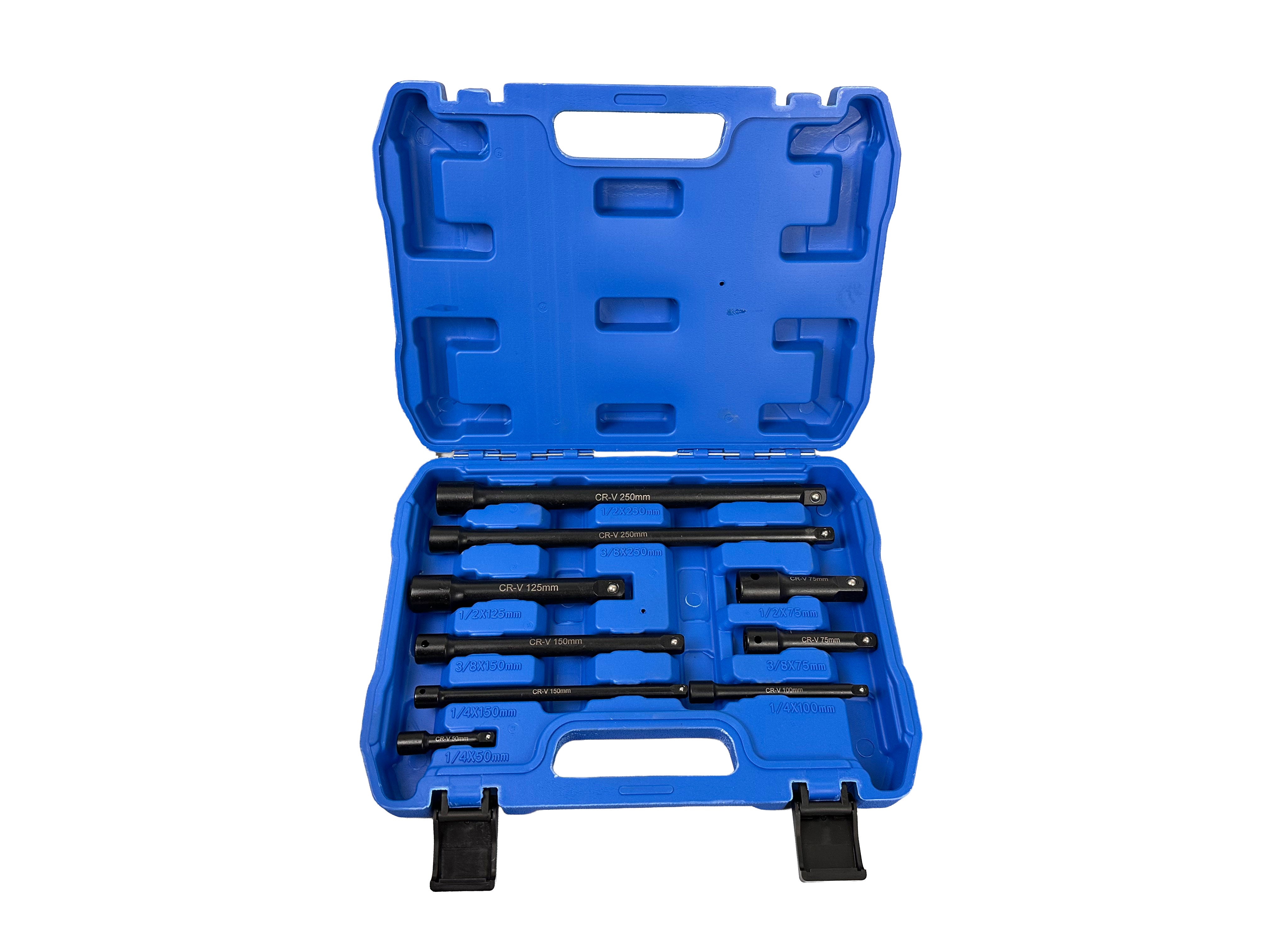 Комплект ударни удължения, 1/4" 3/8" 1/2", 9 бр. GEBO TOOLS