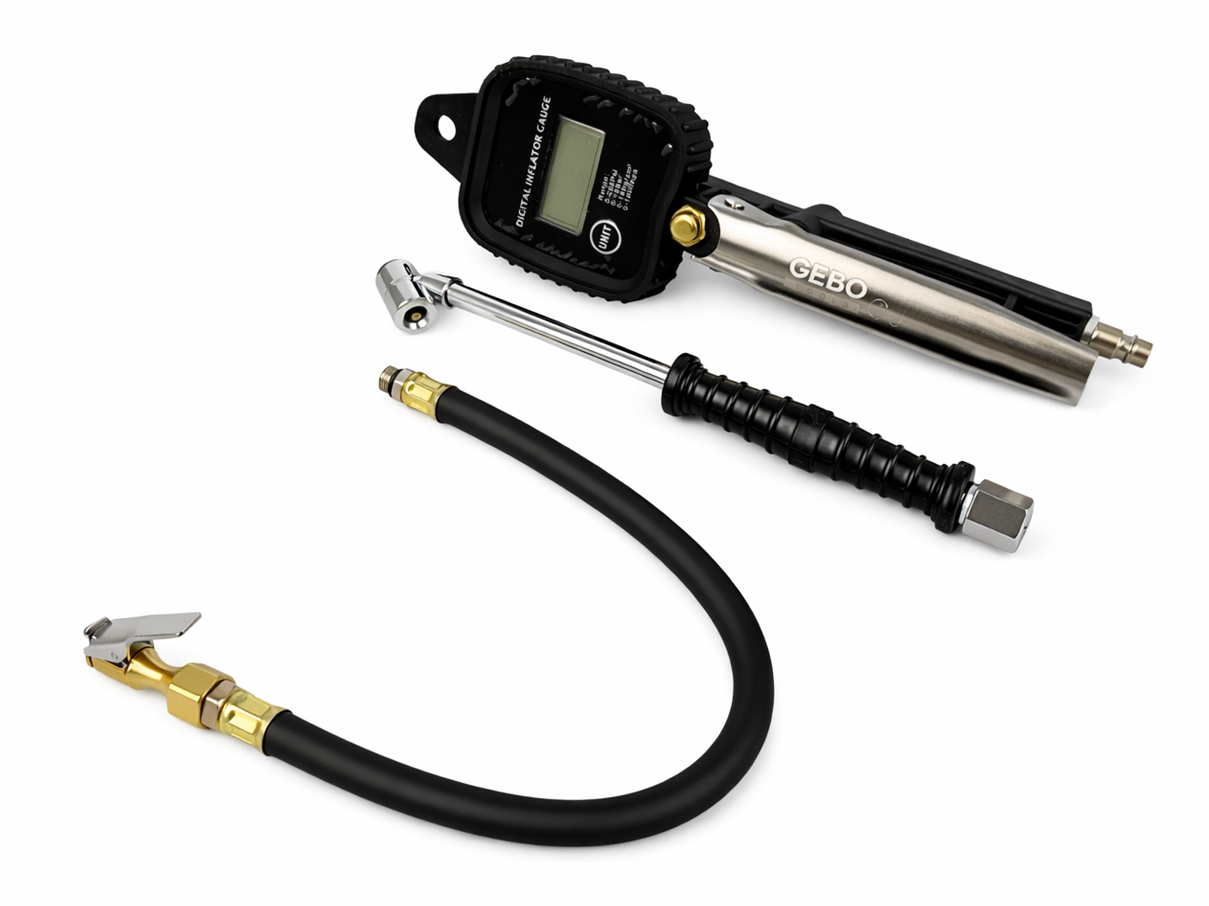 Пистолет с манометър за помпане на гуми 0-255 PSI GEBO TOOLS